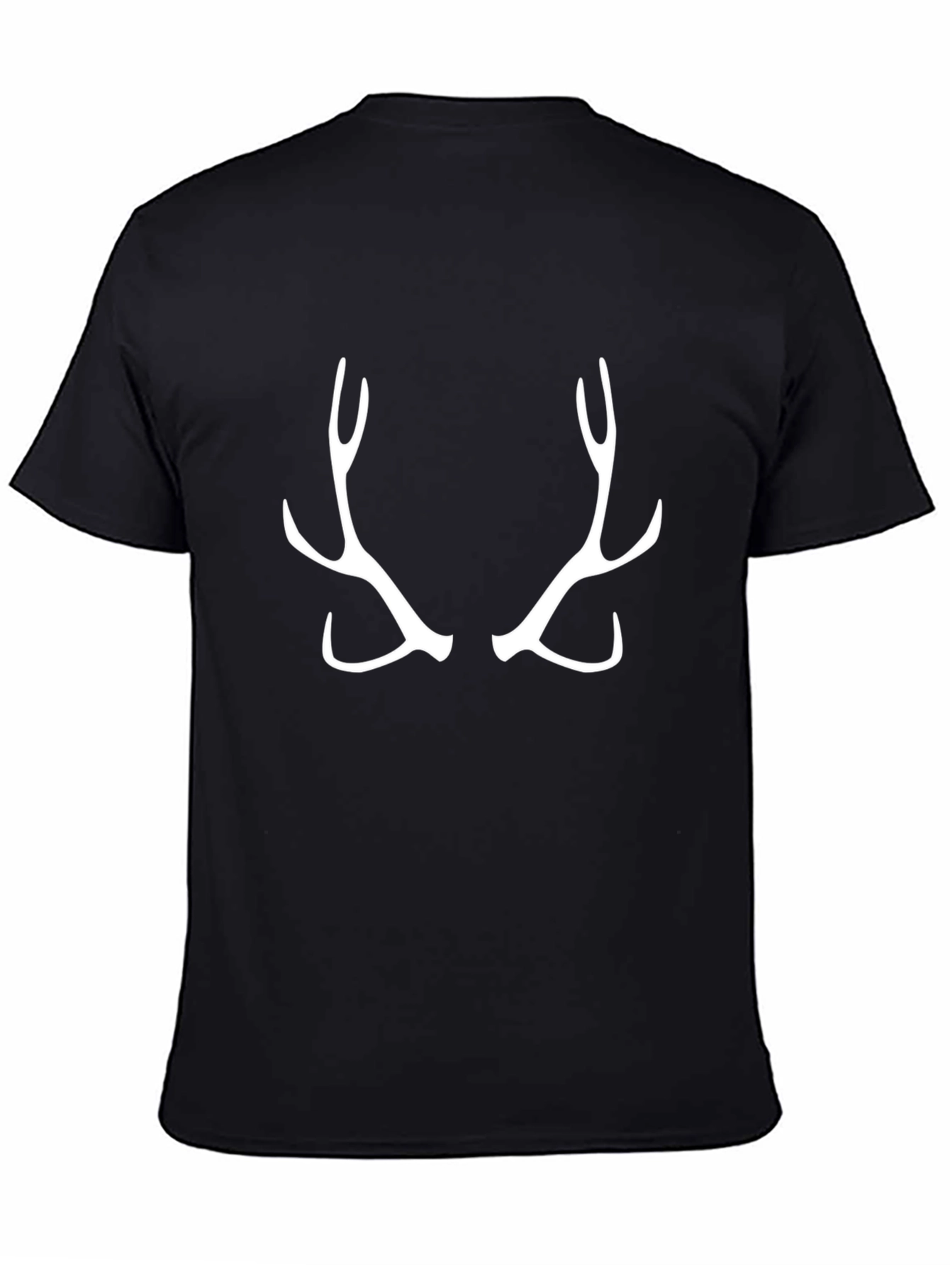 Black Antler Graphic Tee - Black Casual Shirt view 4