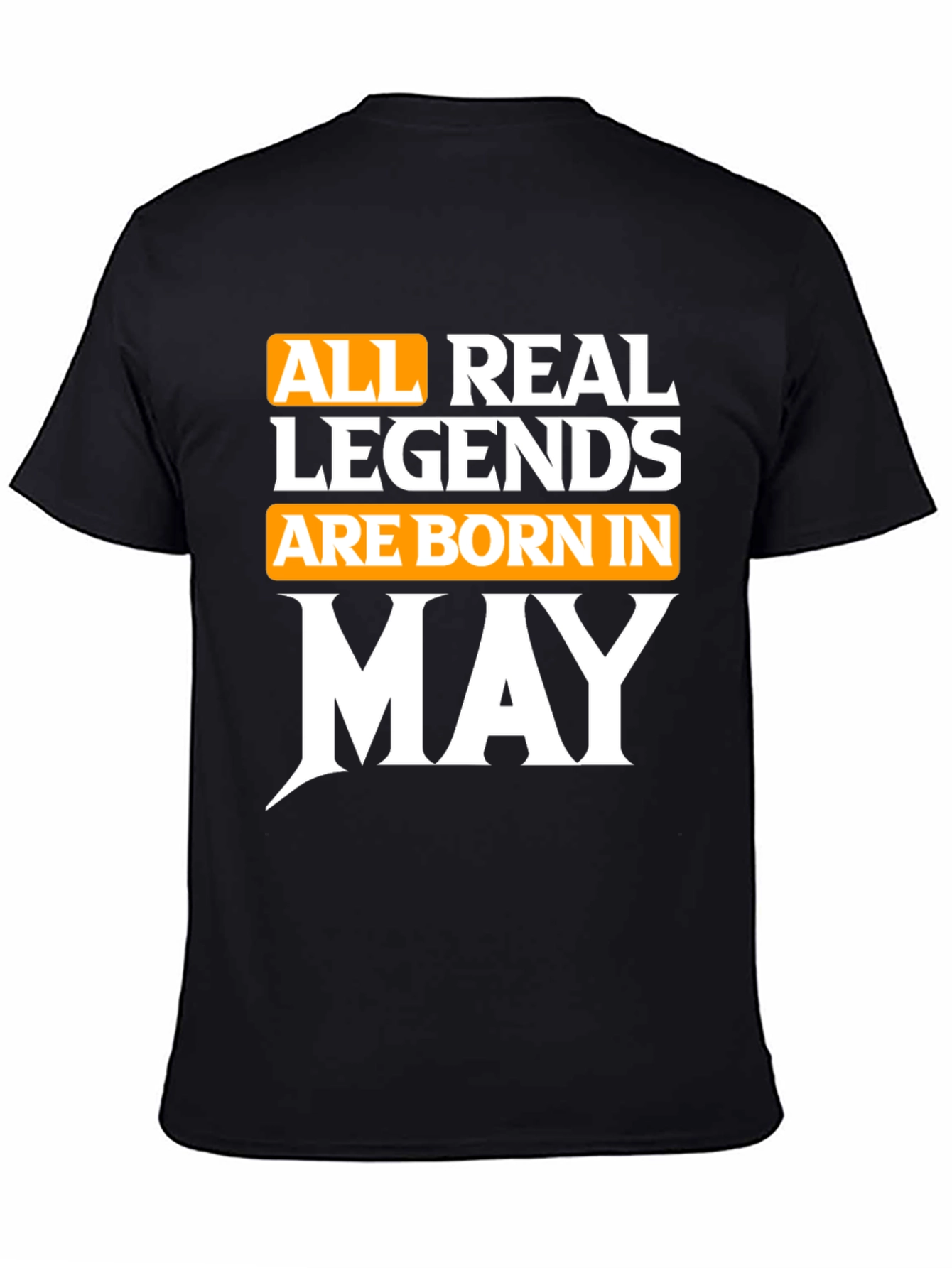 Black Born in May Legend T-Shirt view 4