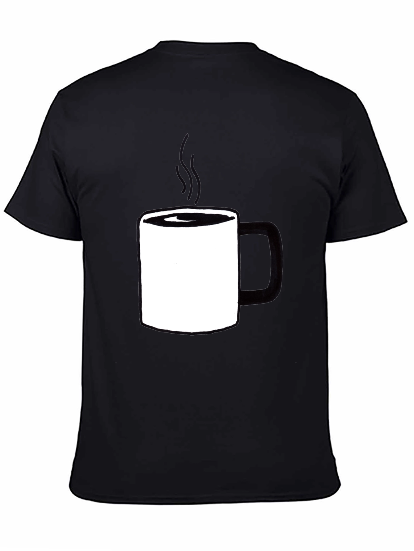 Black Coffee Mug Graphic Tee - Casual Comfort view 4