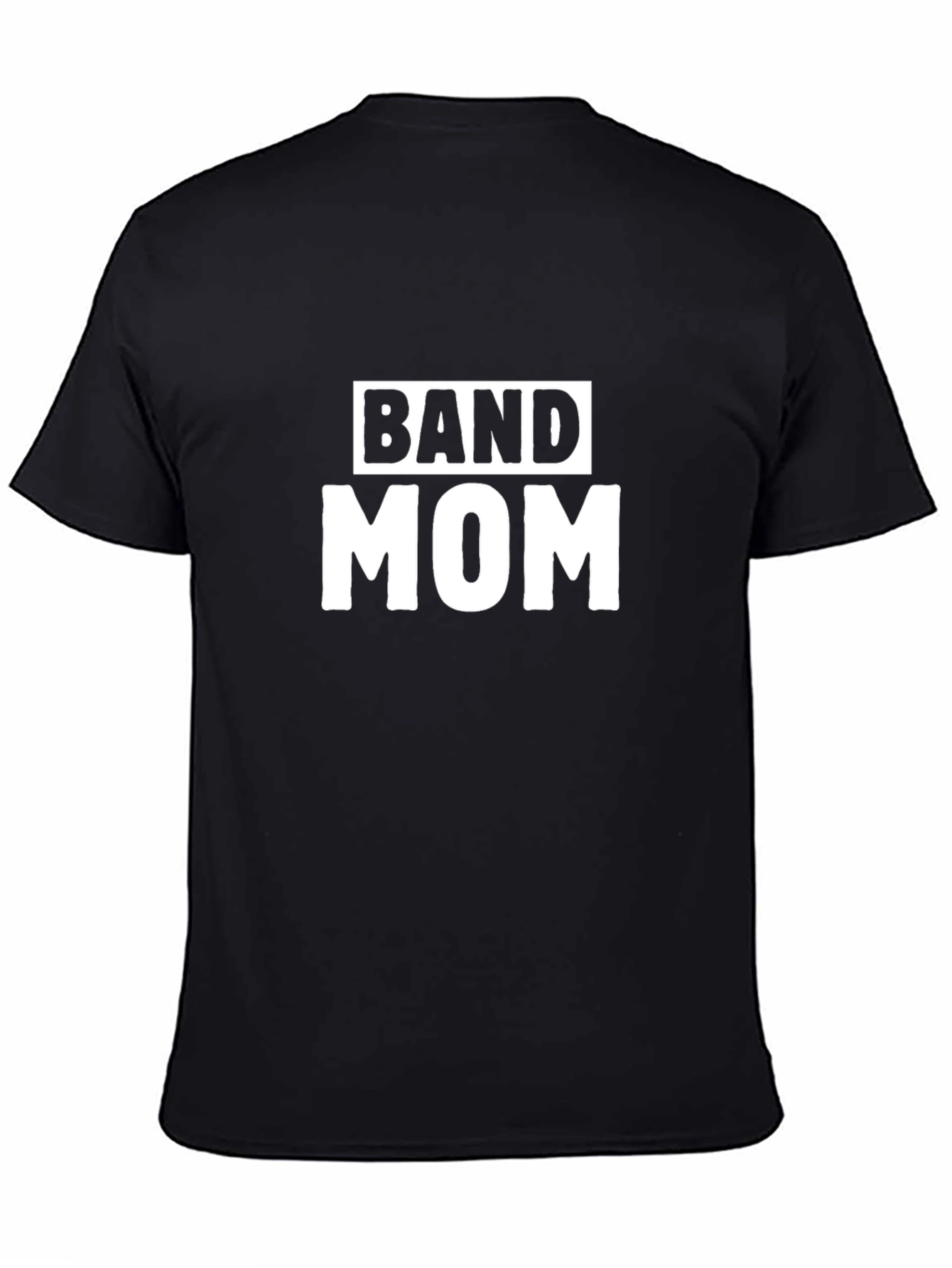 Black Band Mom T-Shirt - Black Graphic Tee view 4