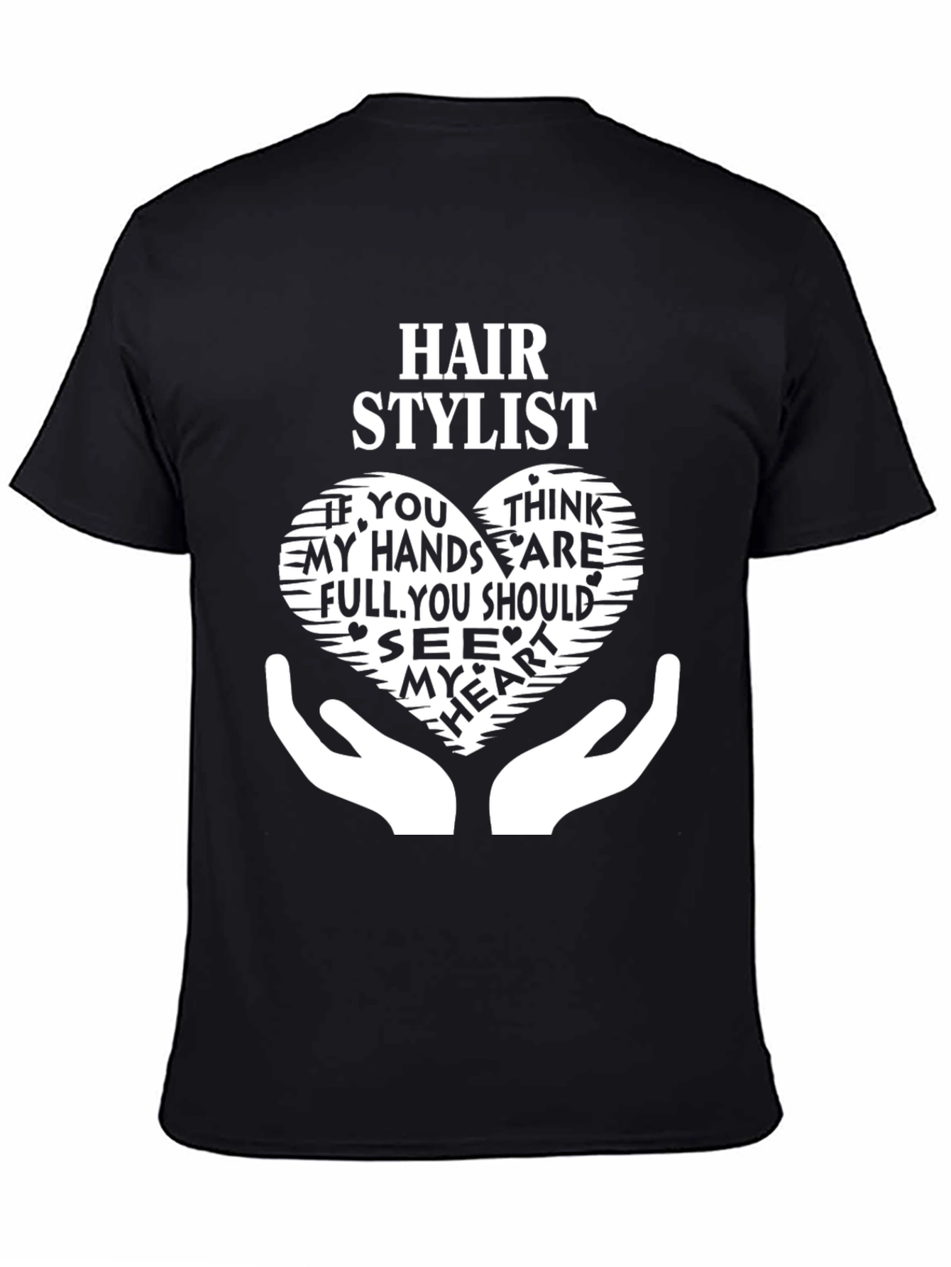 Hair Stylist Heart Graphic T-Shirt - 4