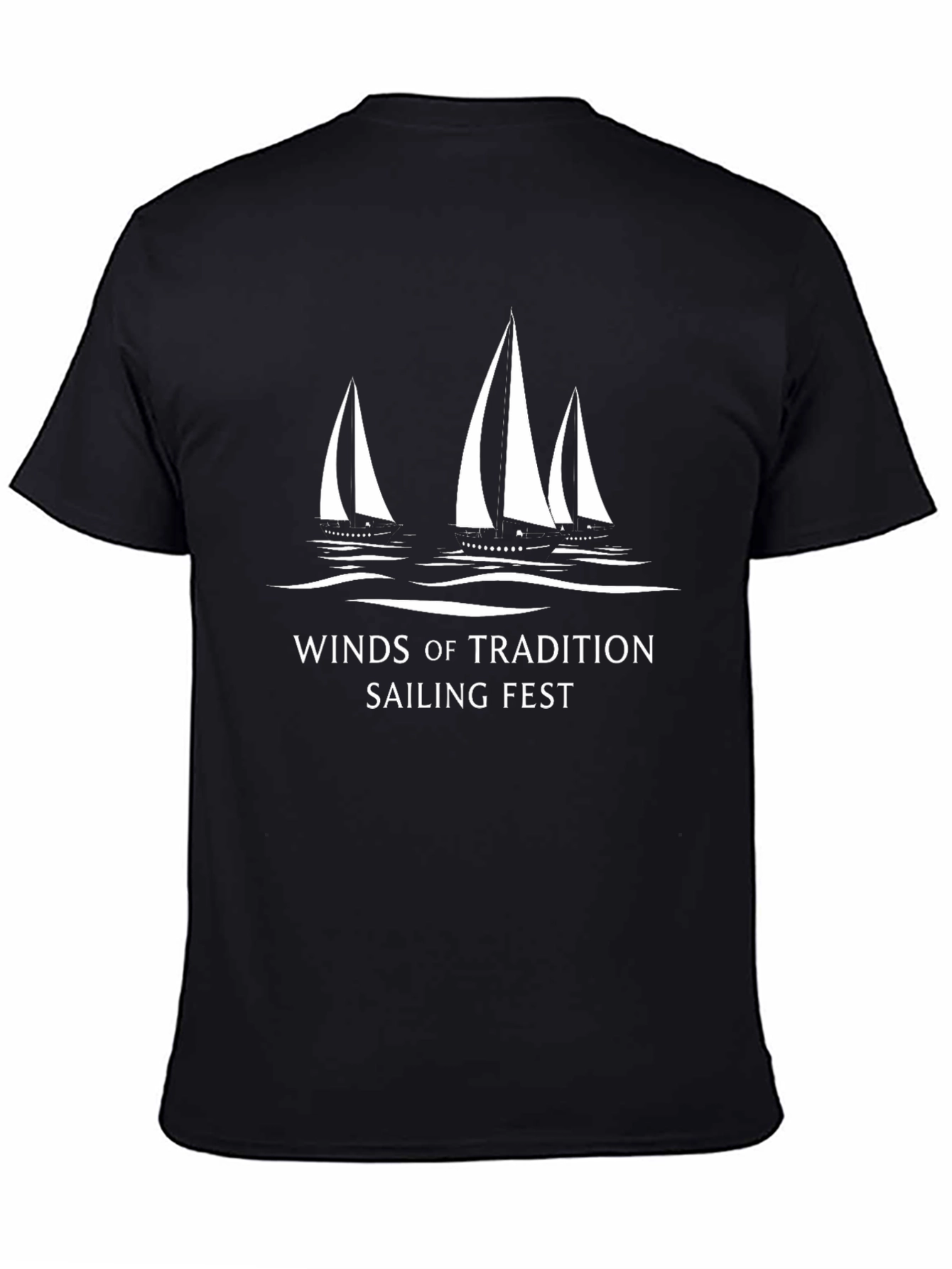 Black Winds of Tradition Sailing Fest Black T-Shirt view 4