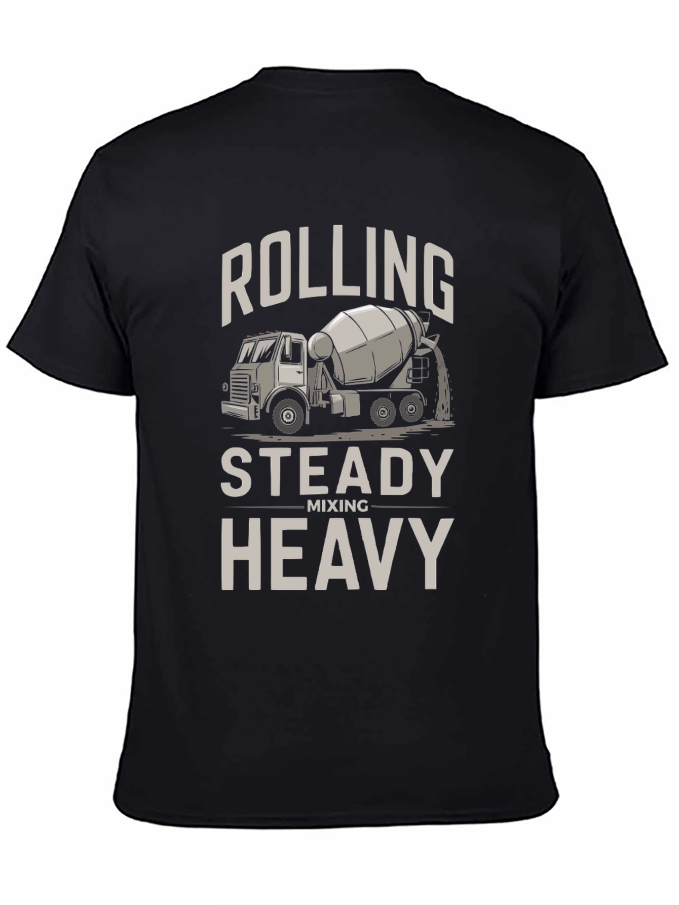 Black Rolling Steady Heavy Mixer T-Shirt - Black view 4