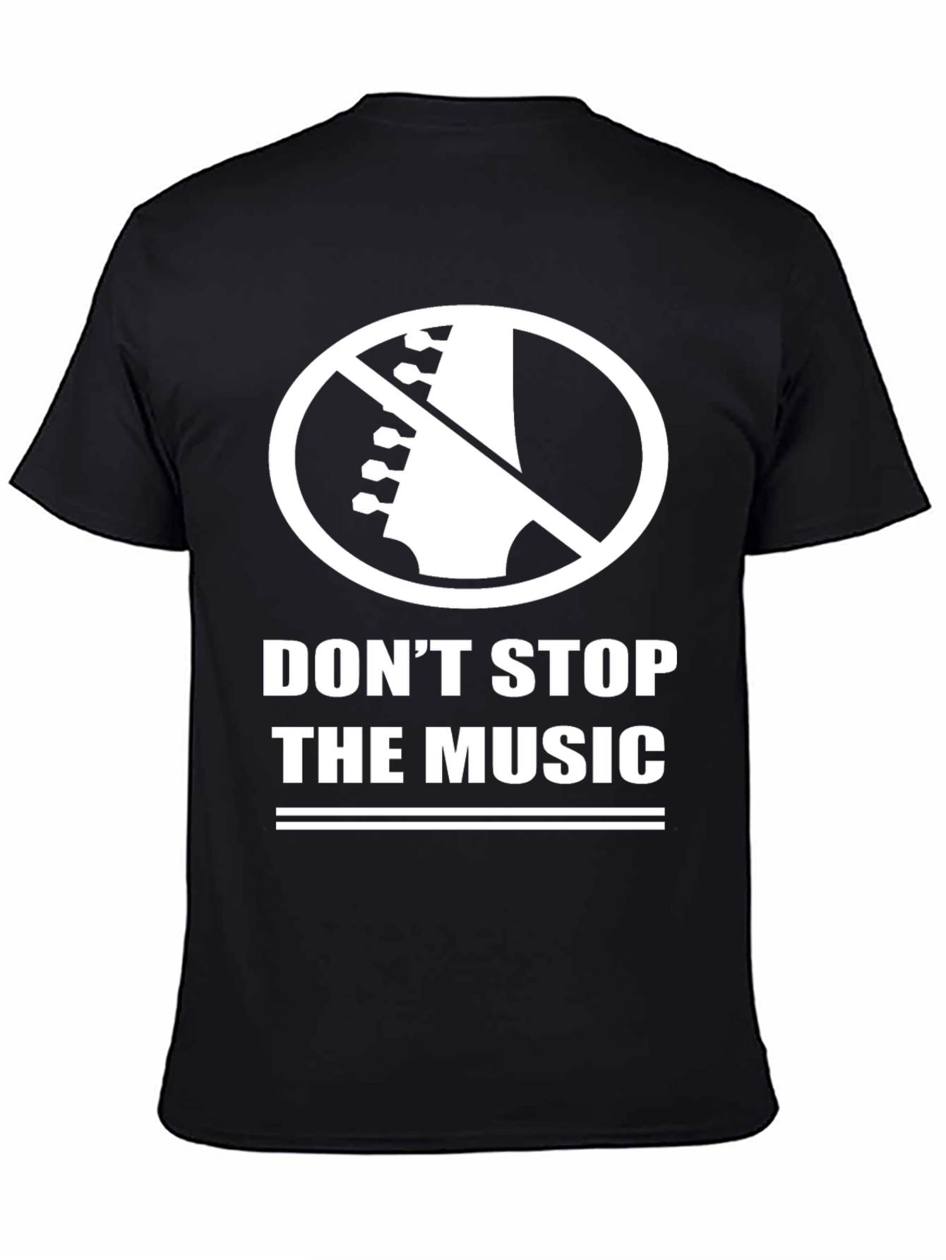 Black Don't Stop The Music Black T-Shirt view 4