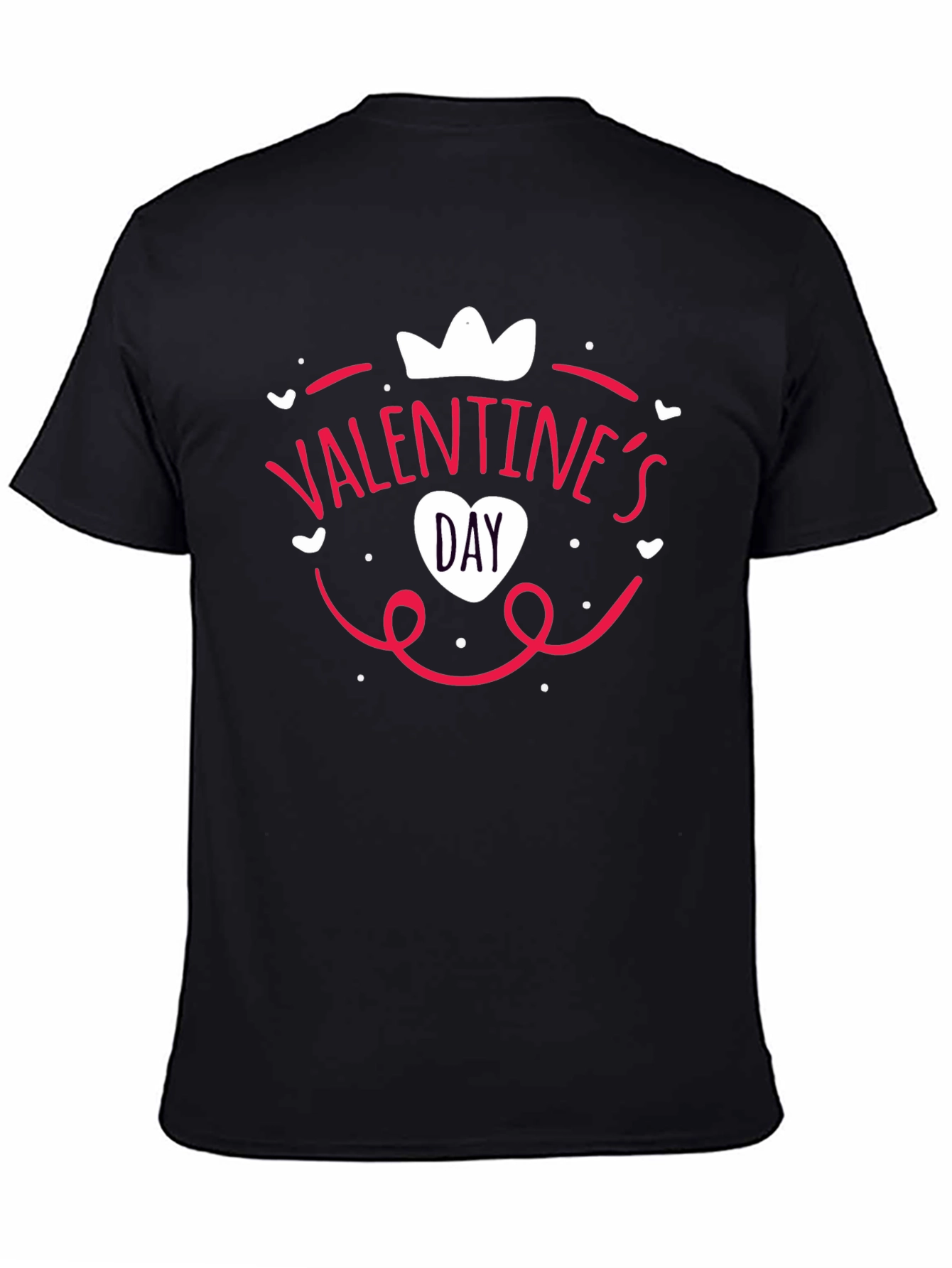 Black Valentine's Day Black T-Shirt view 4