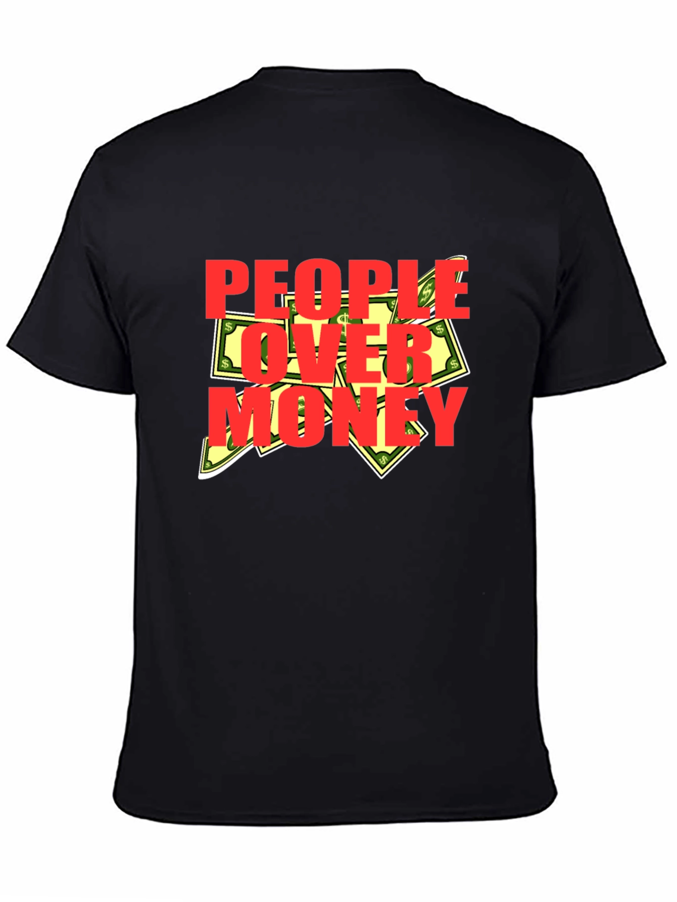 Black People Over Money Graphic T-Shirt view 4
