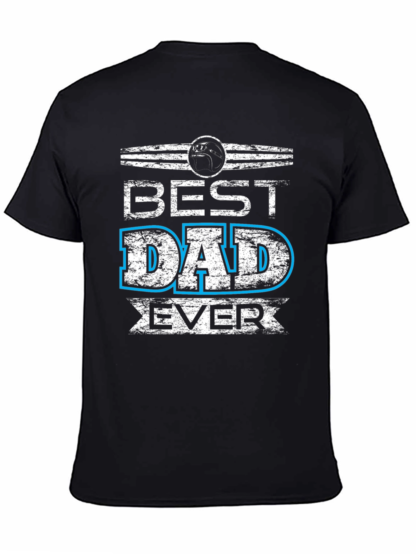 Black Best Dad Ever Graphic T-Shirt view 4