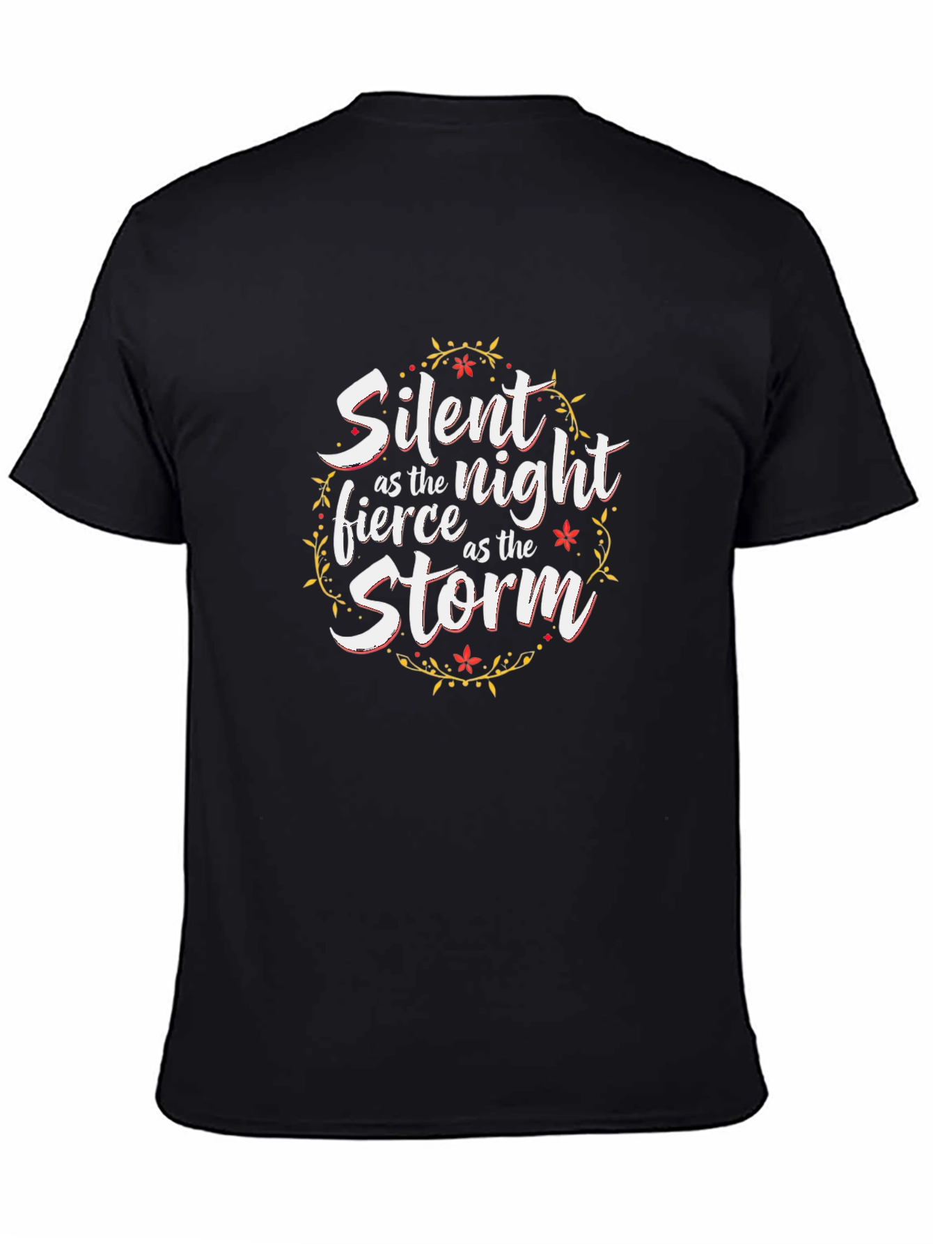 Black Silent Night Fierce Storm Graphic Tee view 4