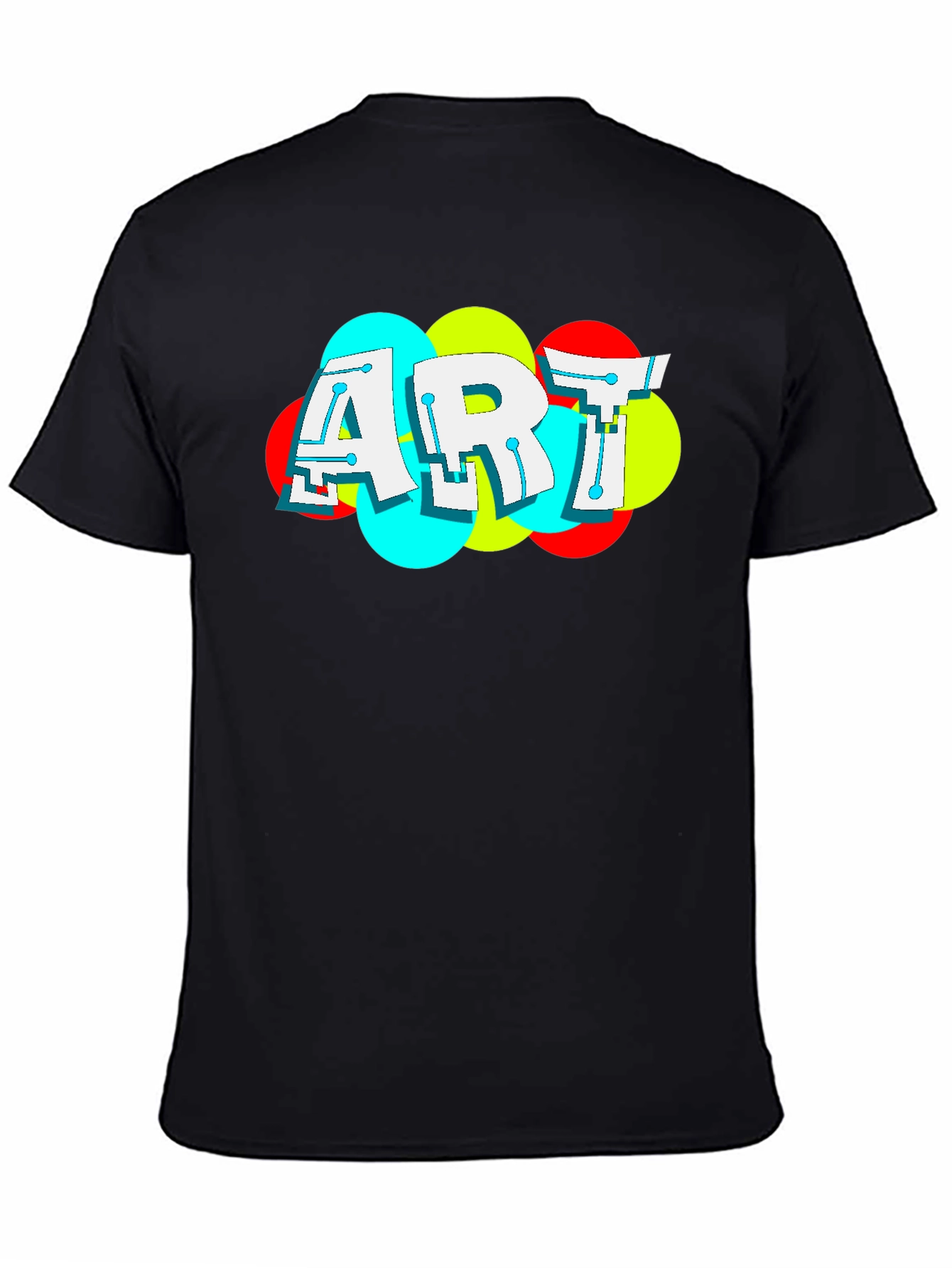 Black ART Graphic Tee - Bold Modern Design view 4