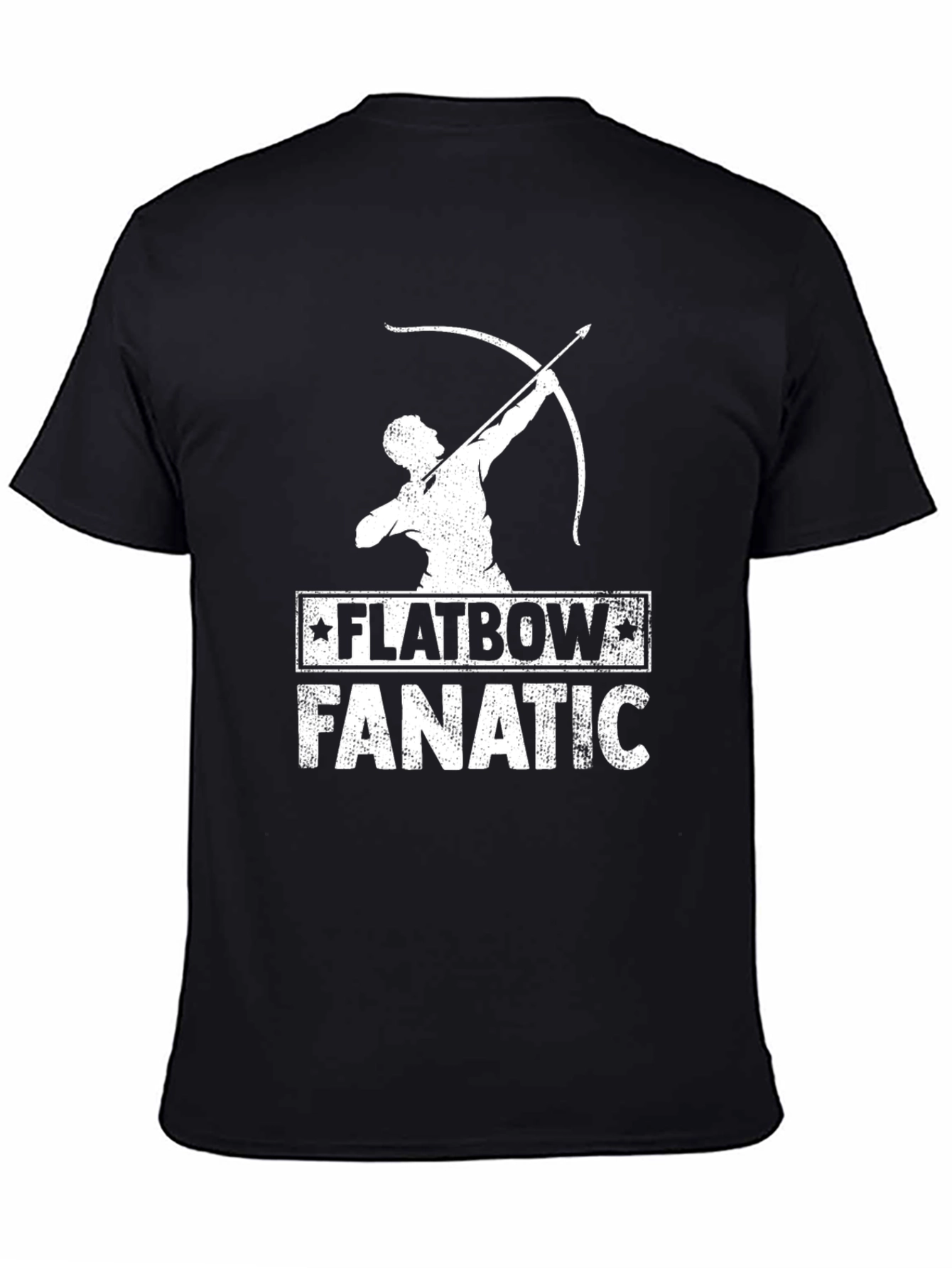 Black Flatbow Fanatic Graphic T-Shirt view 4