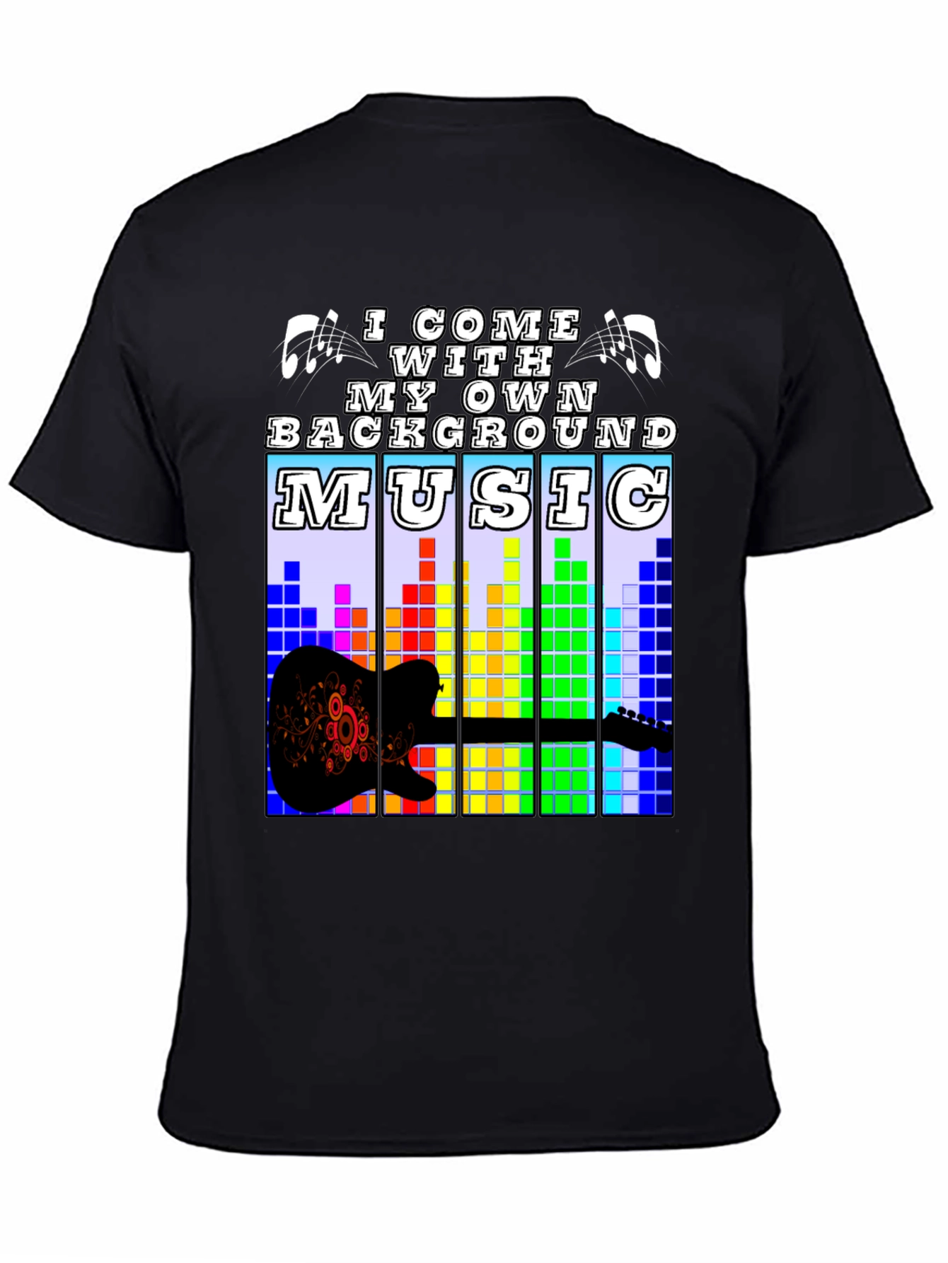 Black Music Lover's Graphic T-Shirt view 4