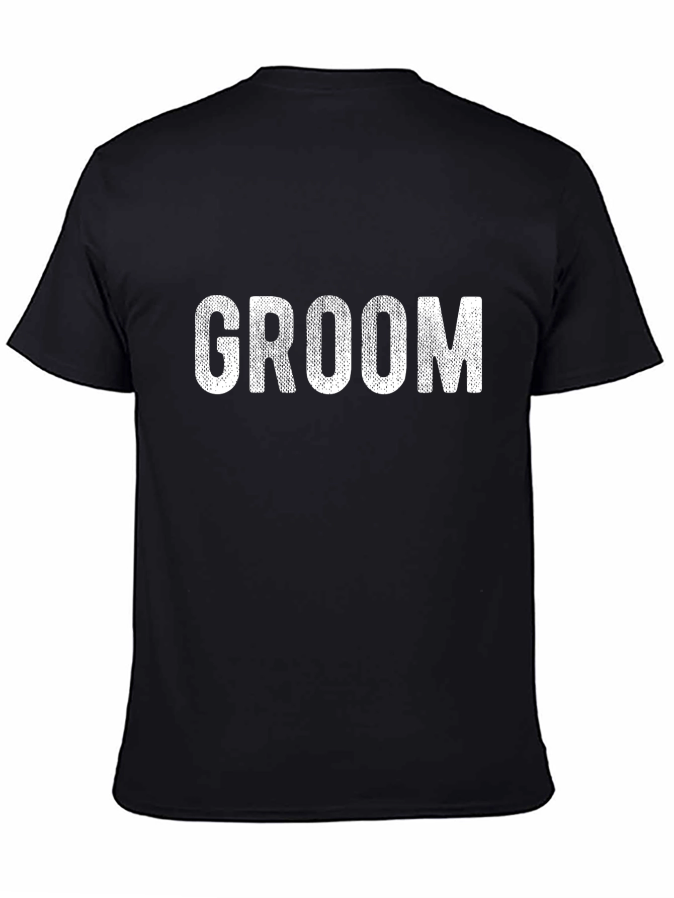 Black Groom Graphic Print Black T-Shirt view 4