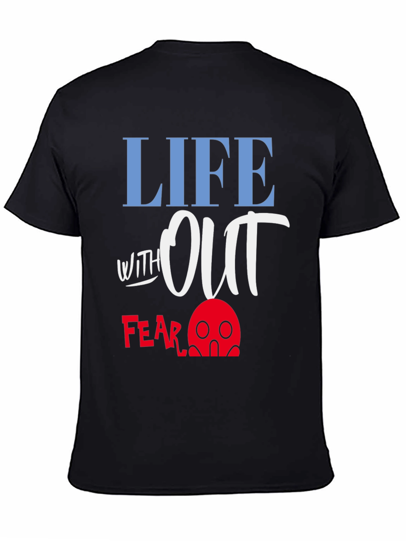 Black Life Without Fear Graphic T-Shirt view 4