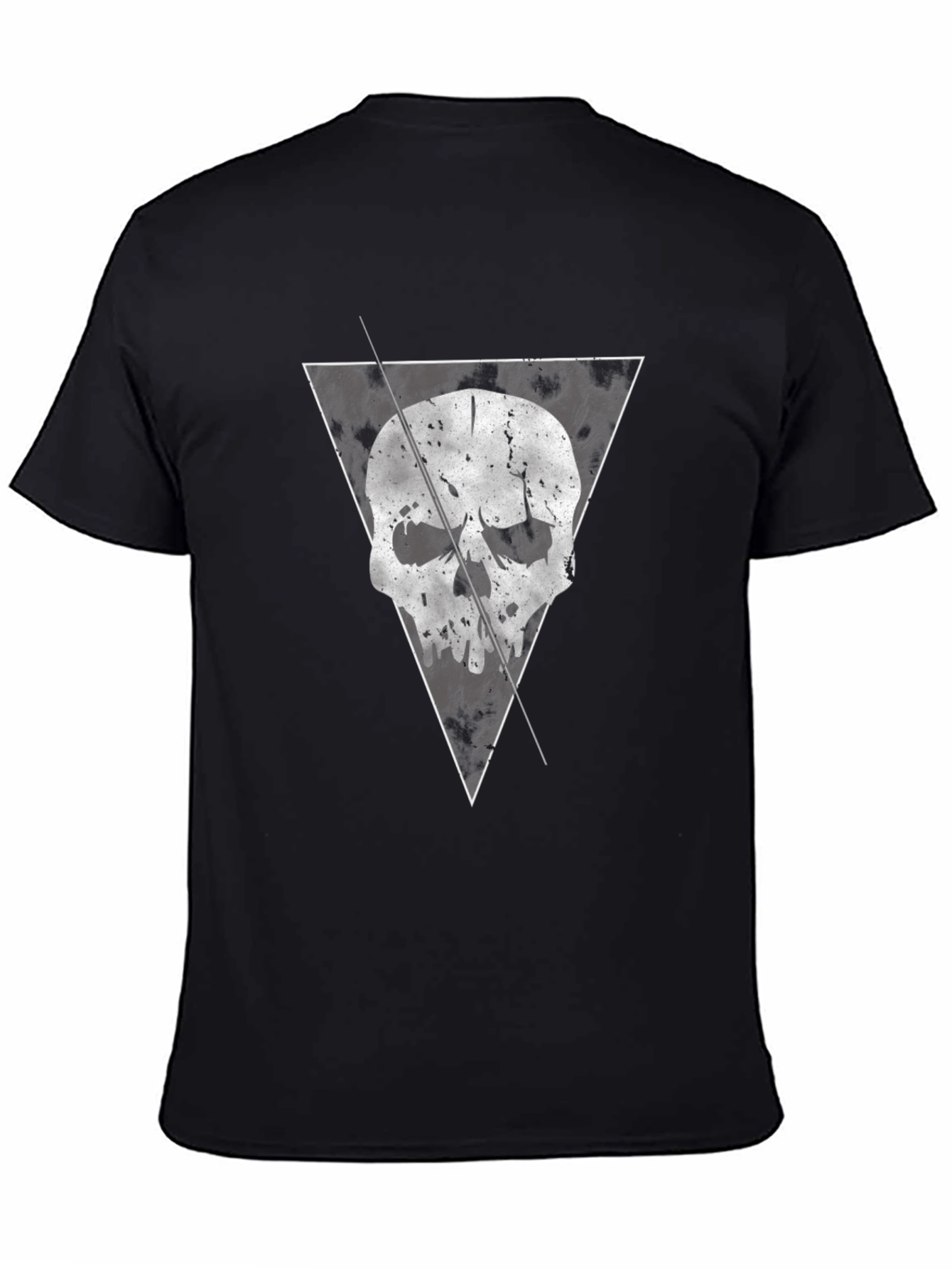 Black Skull Graphic Tee - Modern Edgy Design view 4