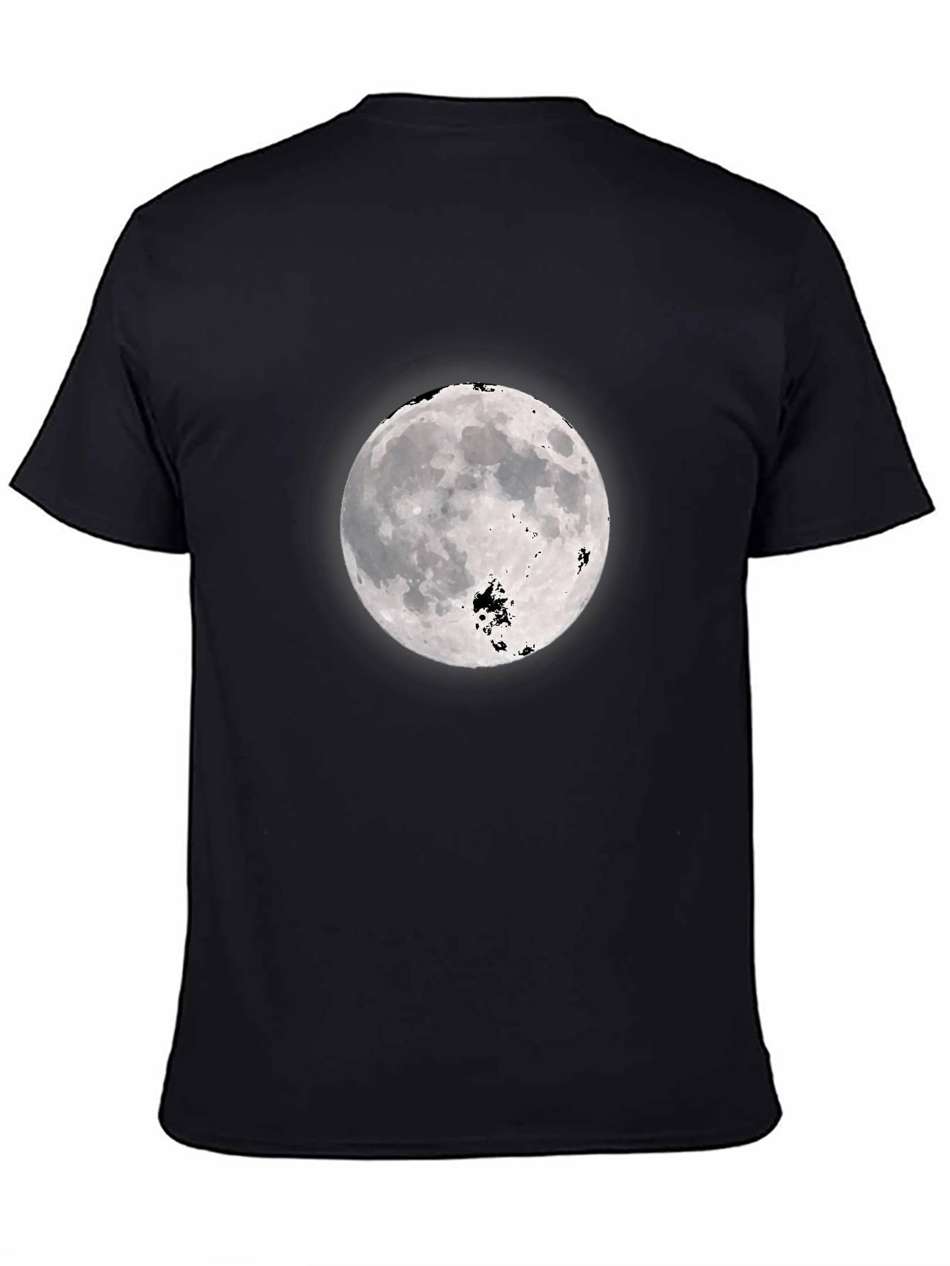 Black Moon Graphic Black T-Shirt - Celestial Style view 4