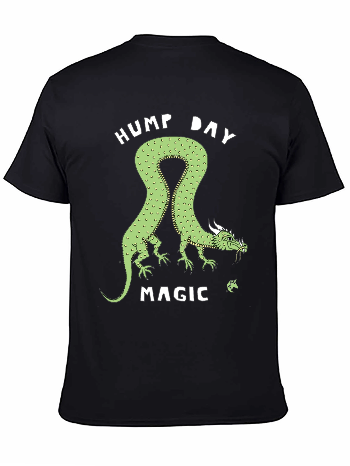 Black Hump Day Magic Dragon Graphic Tee view 4