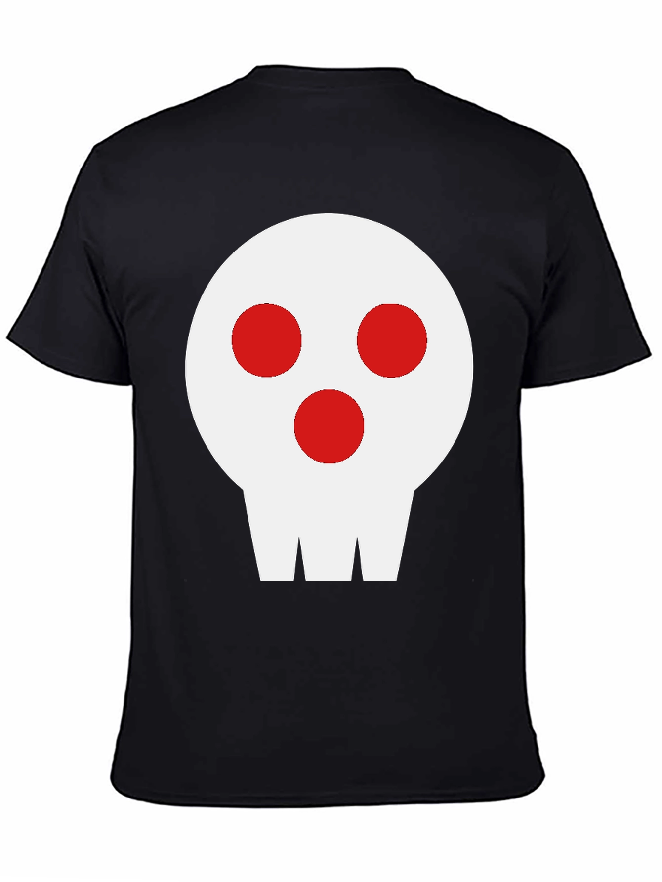 Black Skull Graphic Tee - Black Cotton Blend view 4