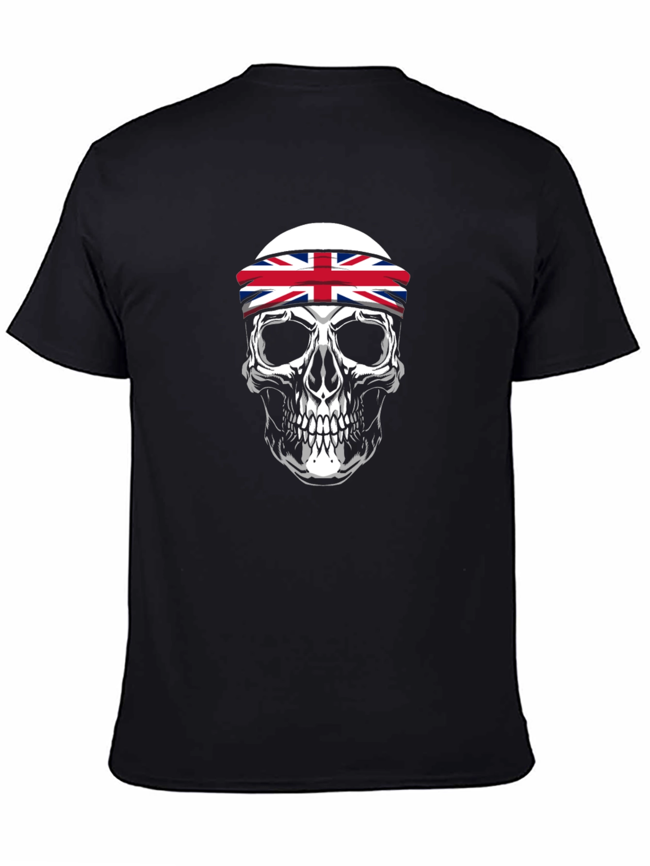 Skull UK Flag Headband Men's T-Shirt - 4