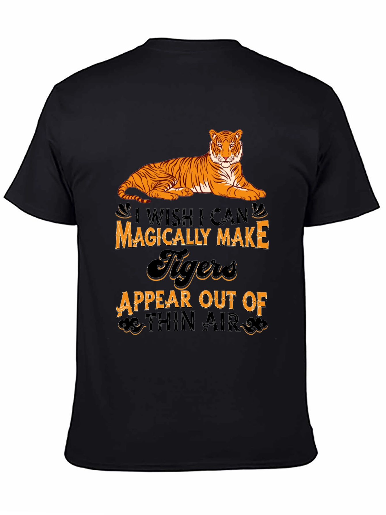 Black Magical Tiger Graphic Tee view 4