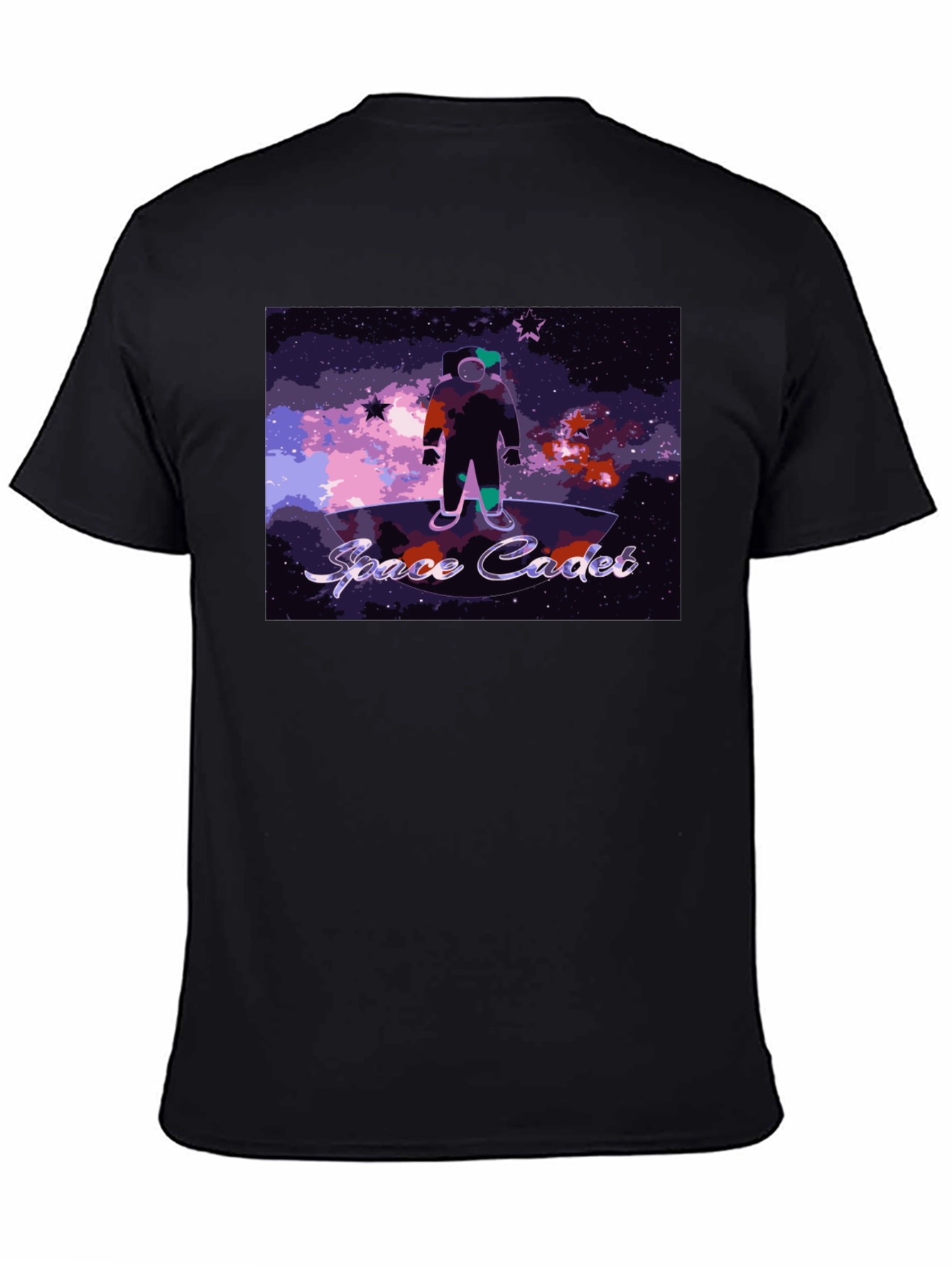 Black Space Cadet Graphic Tee - Explore the Cosmos in Style! view 4