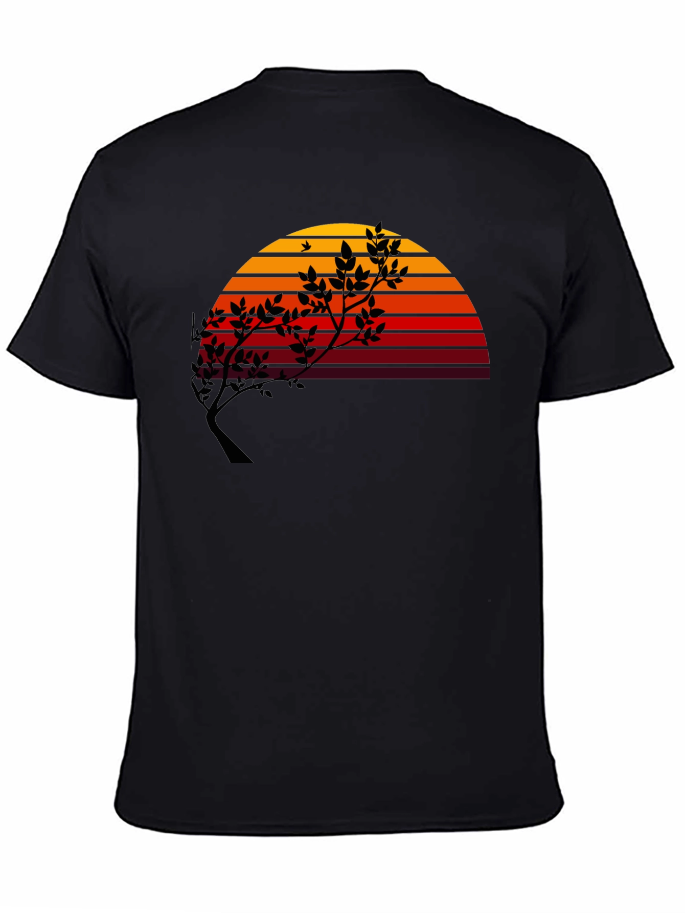 Black Sunset Tree Graphic Tee - Modern Stylish Comfort view 4