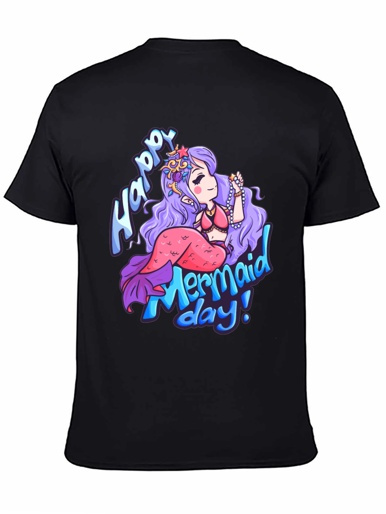 Happy Mermaid Day T-Shirt - Unique Graphic Tee - 4