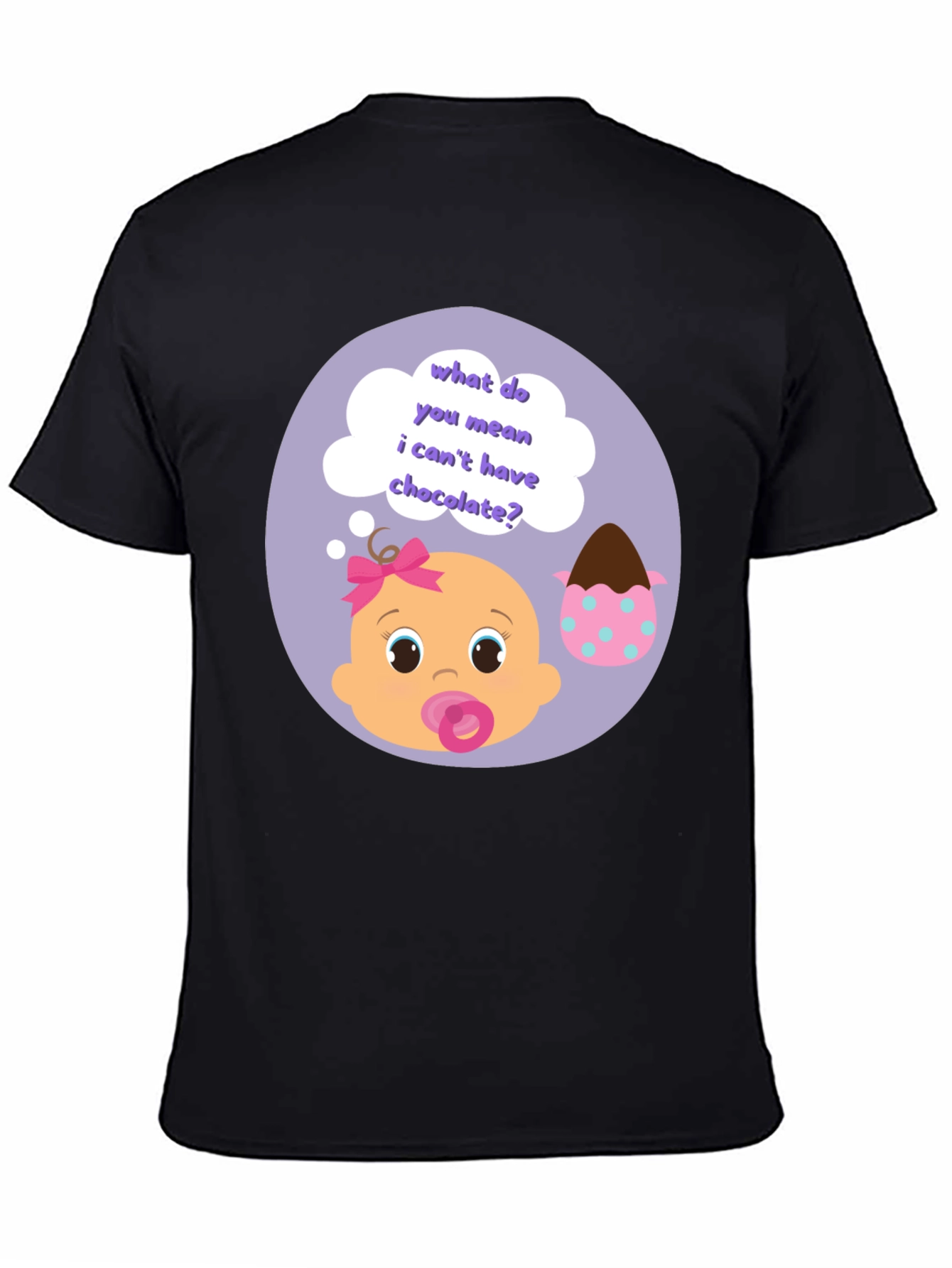 Black Baby Graphic T-Shirt - Chocolate view 4