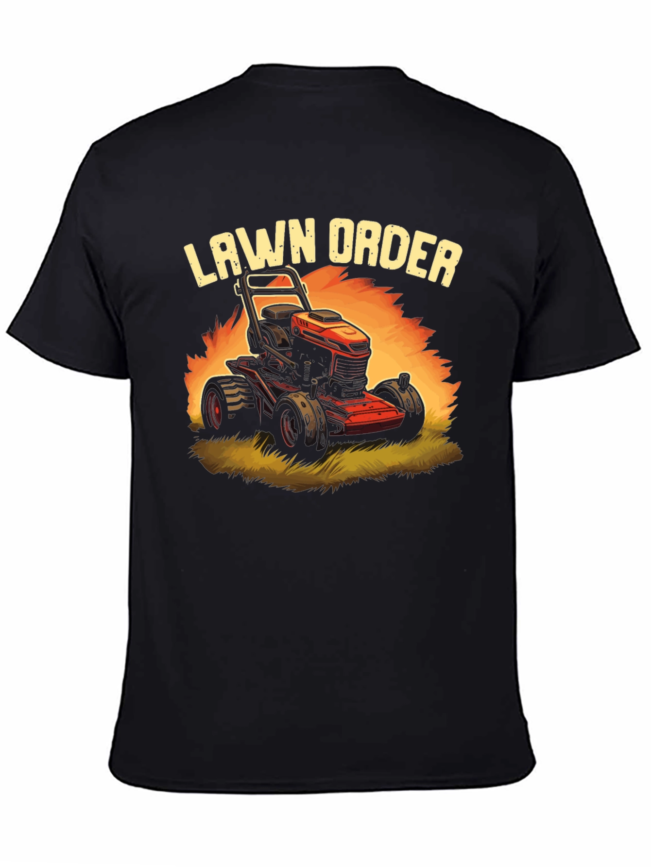 Black Lawn Order Graphic Tee - Stylish & Comfortable view 4