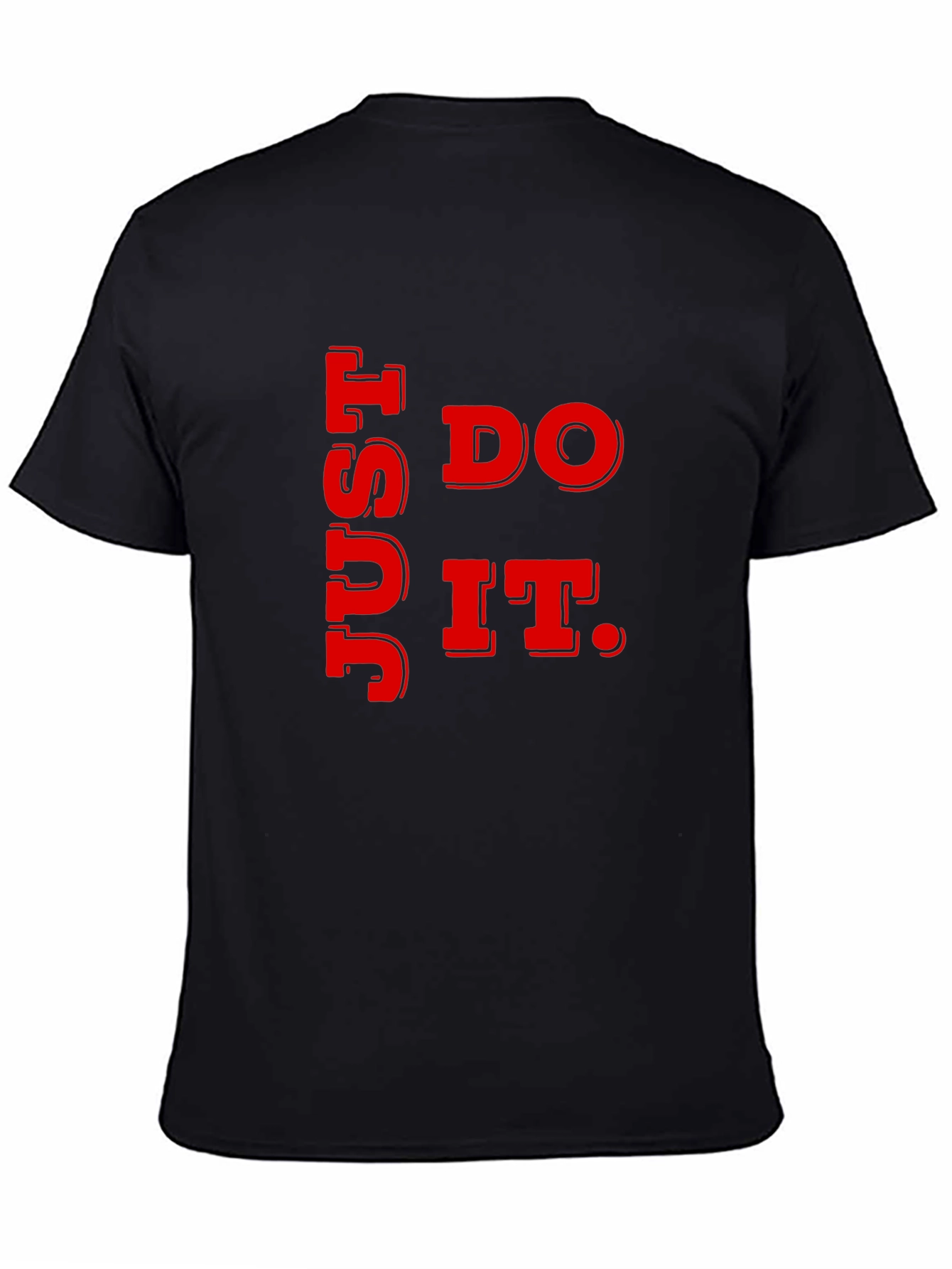 Black Just Do It Graphic Tee - Black view 4