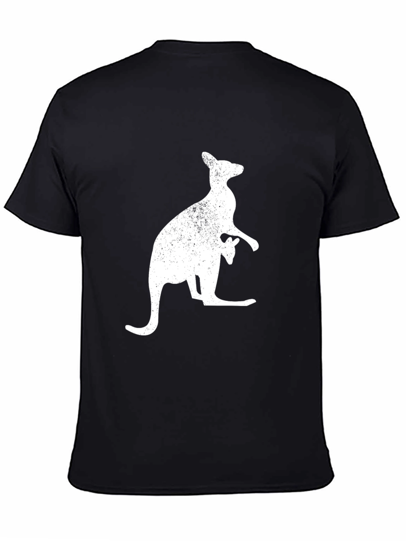 Black Kangaroo Graphic T-Shirt - Black view 4