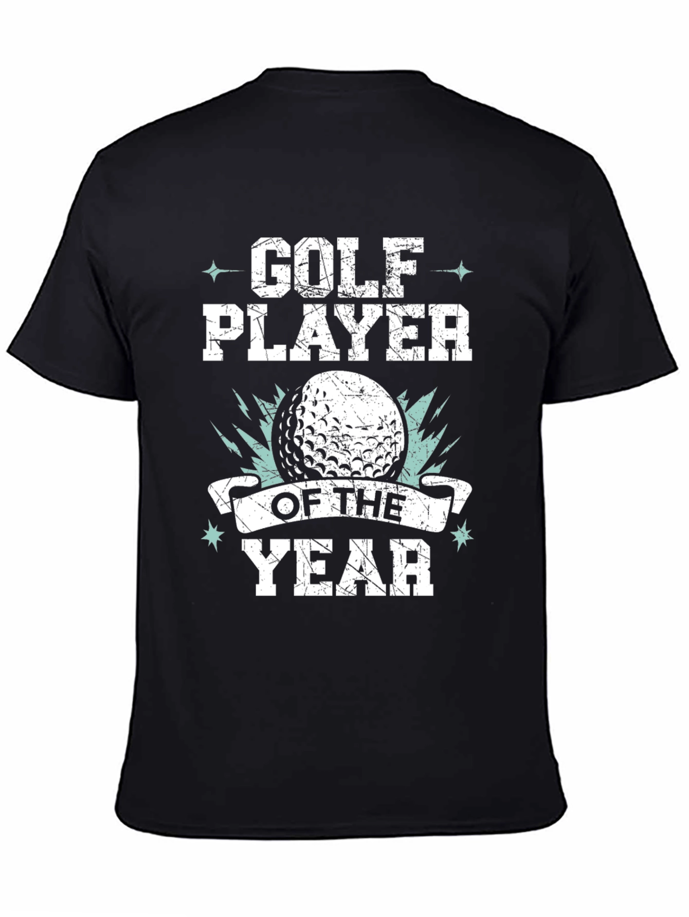 Black Golf Player of the Year T-Shirt view 4