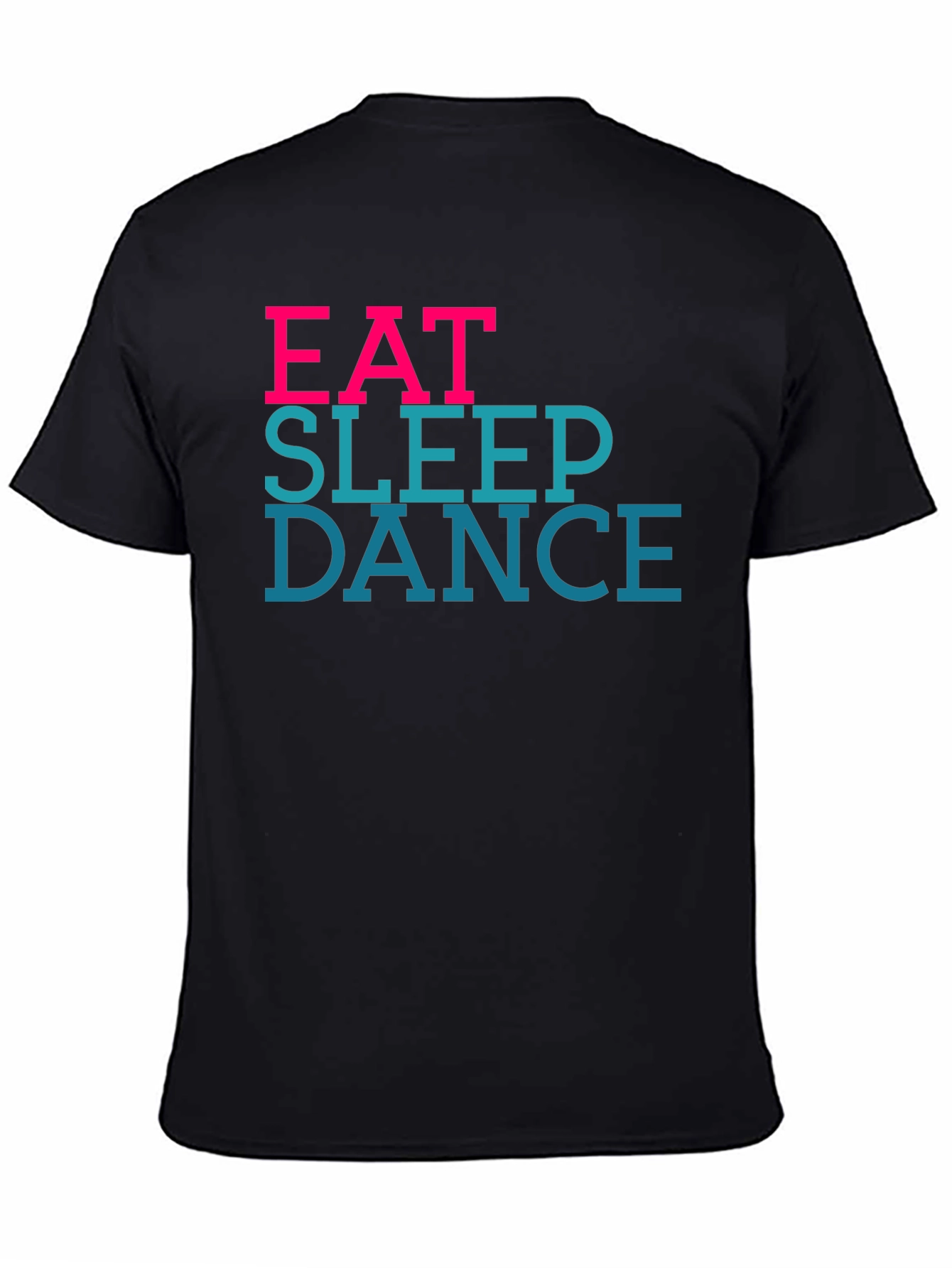 Black Eat Sleep Dance Black Graphic Tee view 4