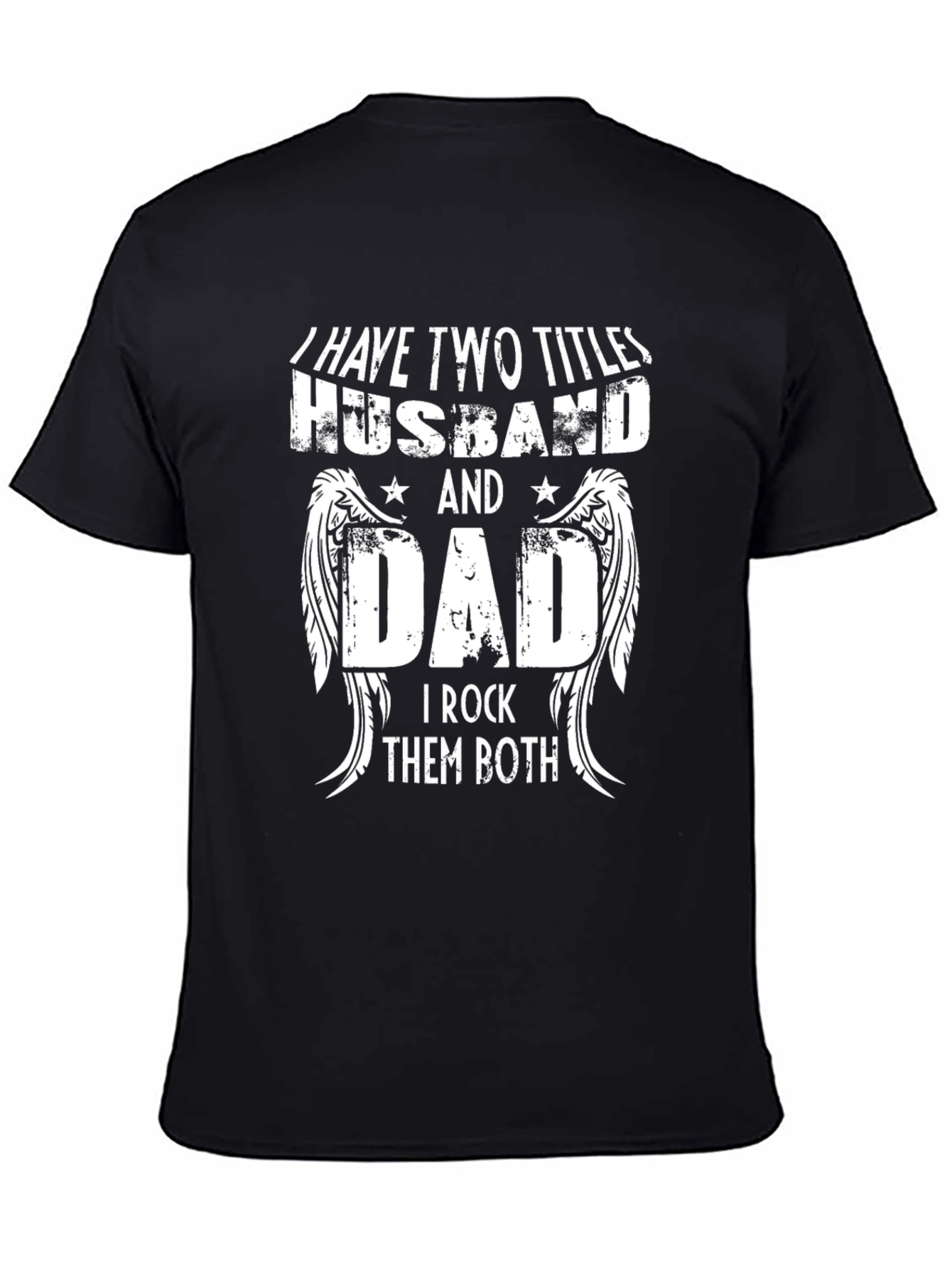 Black Husband and Dad T-Shirt view 4