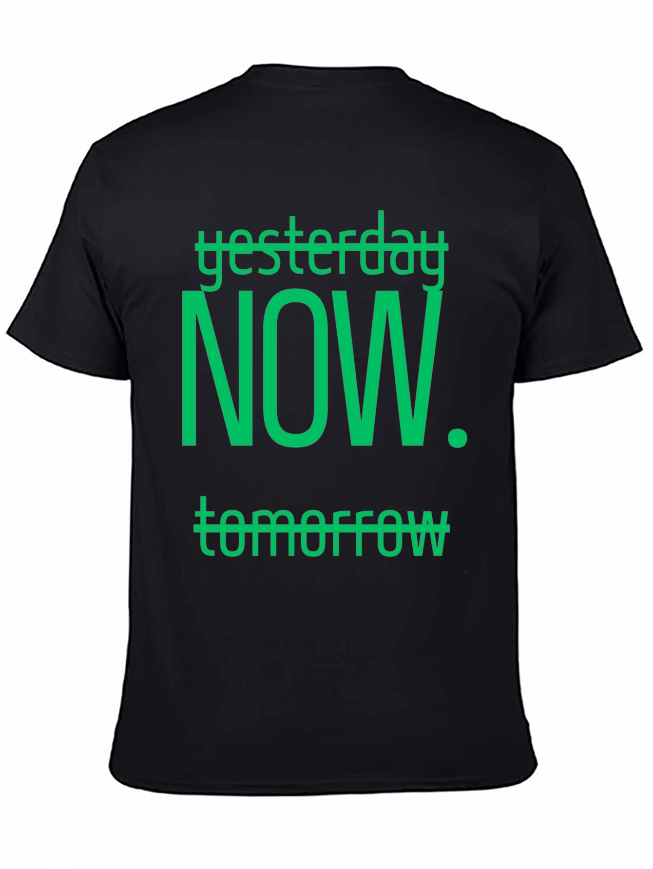 Black Yesterday, Now, Tomorrow Graphic T-Shirt view 4
