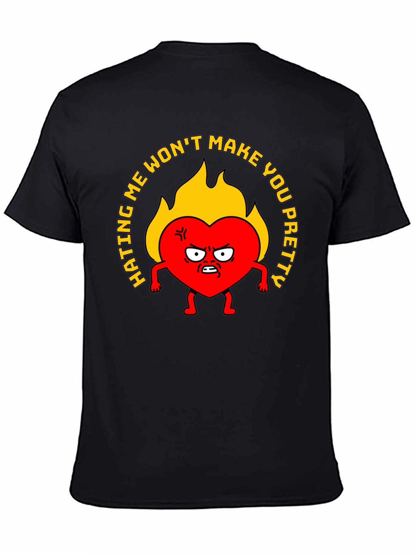 Black Hating Me Won't Make You Pretty Graphic T-Shirt view 4