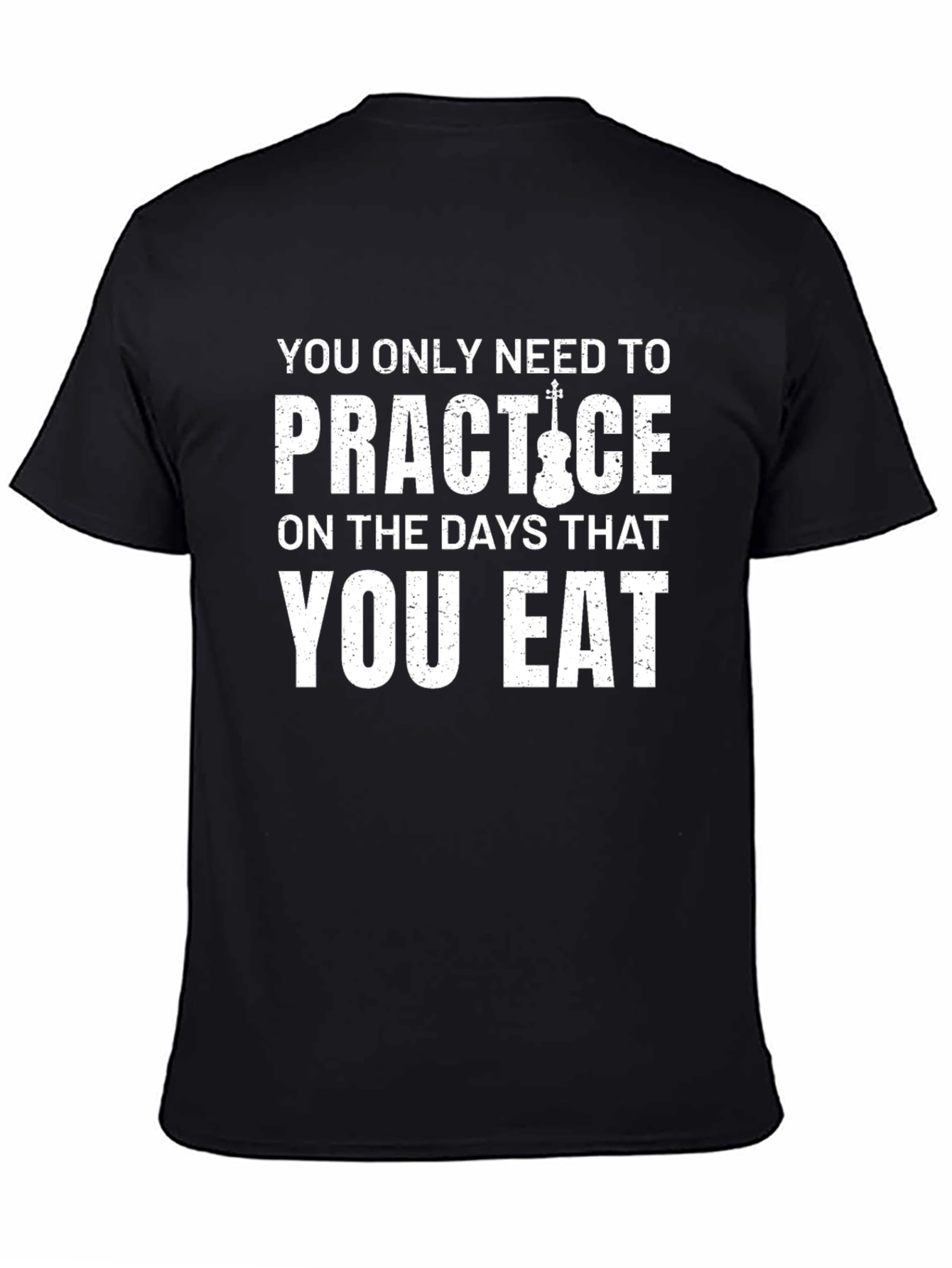 Black Practice Days Violinist Black T-Shirt view 4