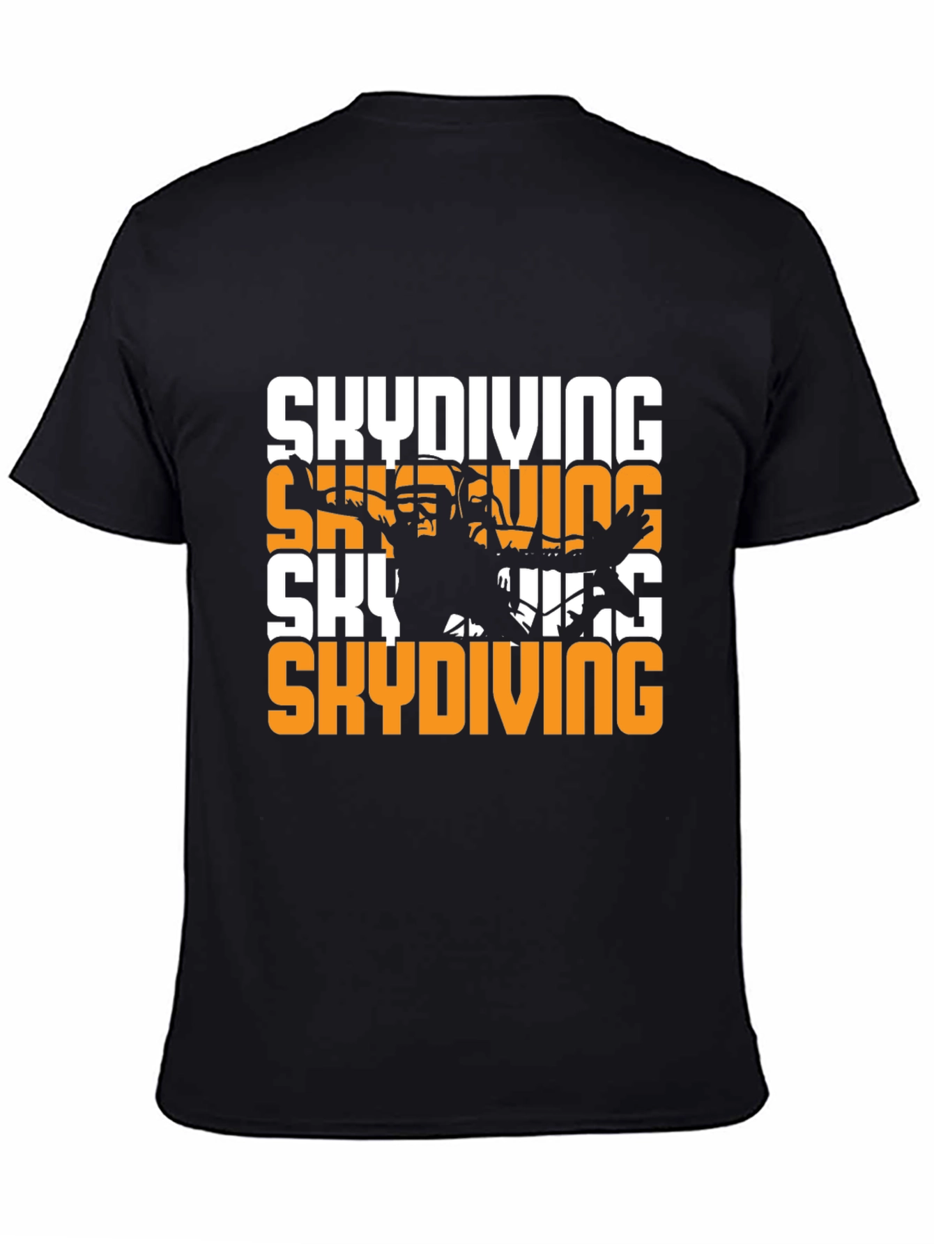 Black Skydiving Graphic Tee - Extreme Sportswear view 4