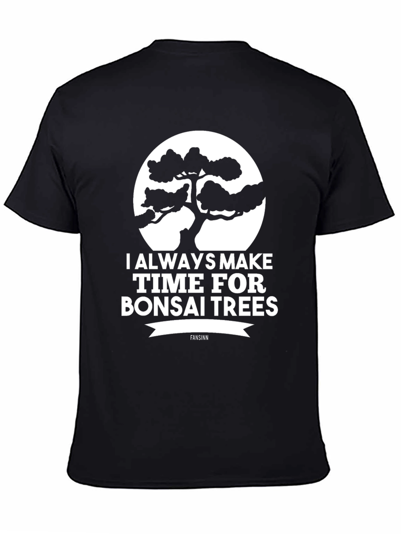 Black Bonsai Tree T-Shirt - Always Make Time view 4