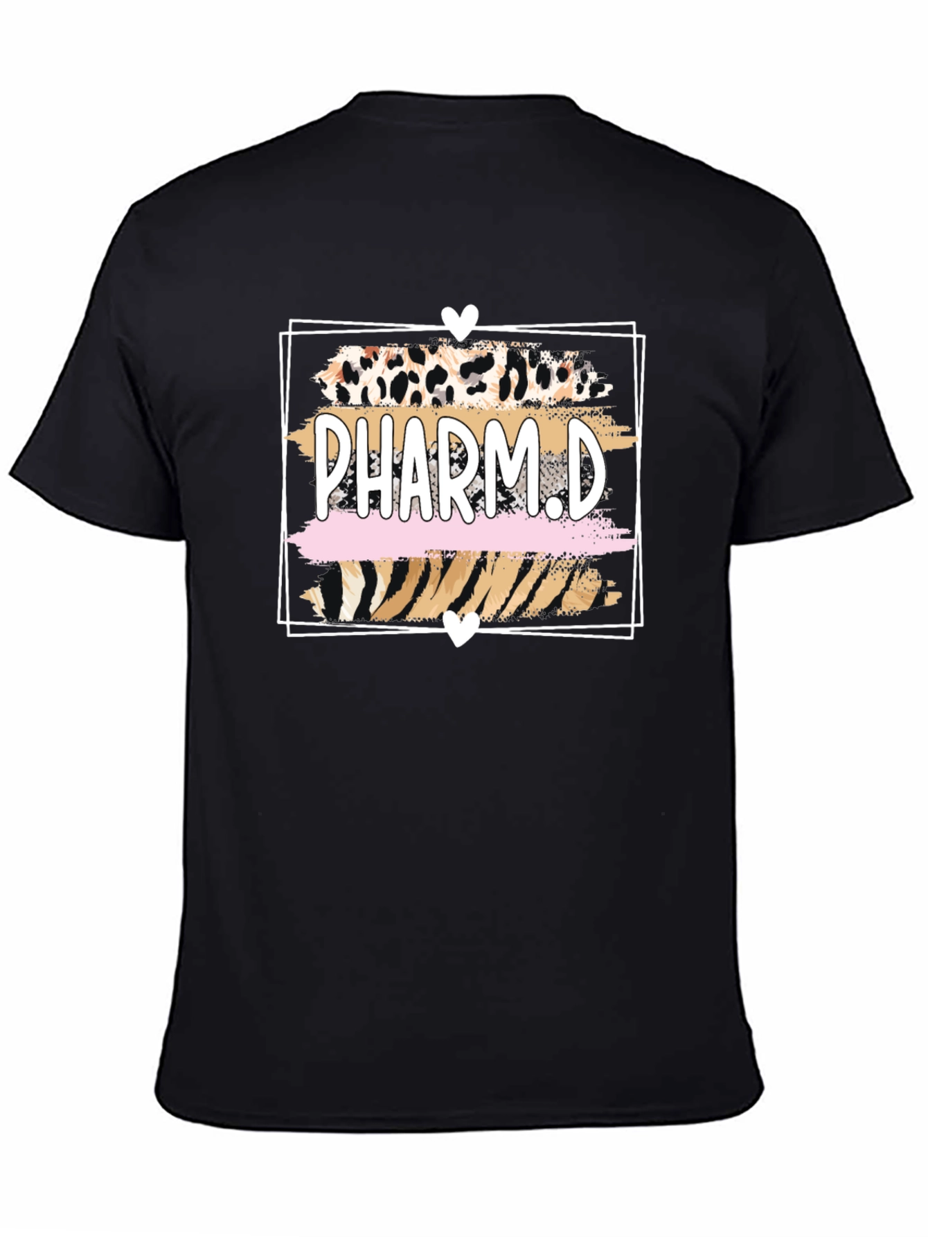 Black Pharm.D Leopard Print T-Shirt view 4