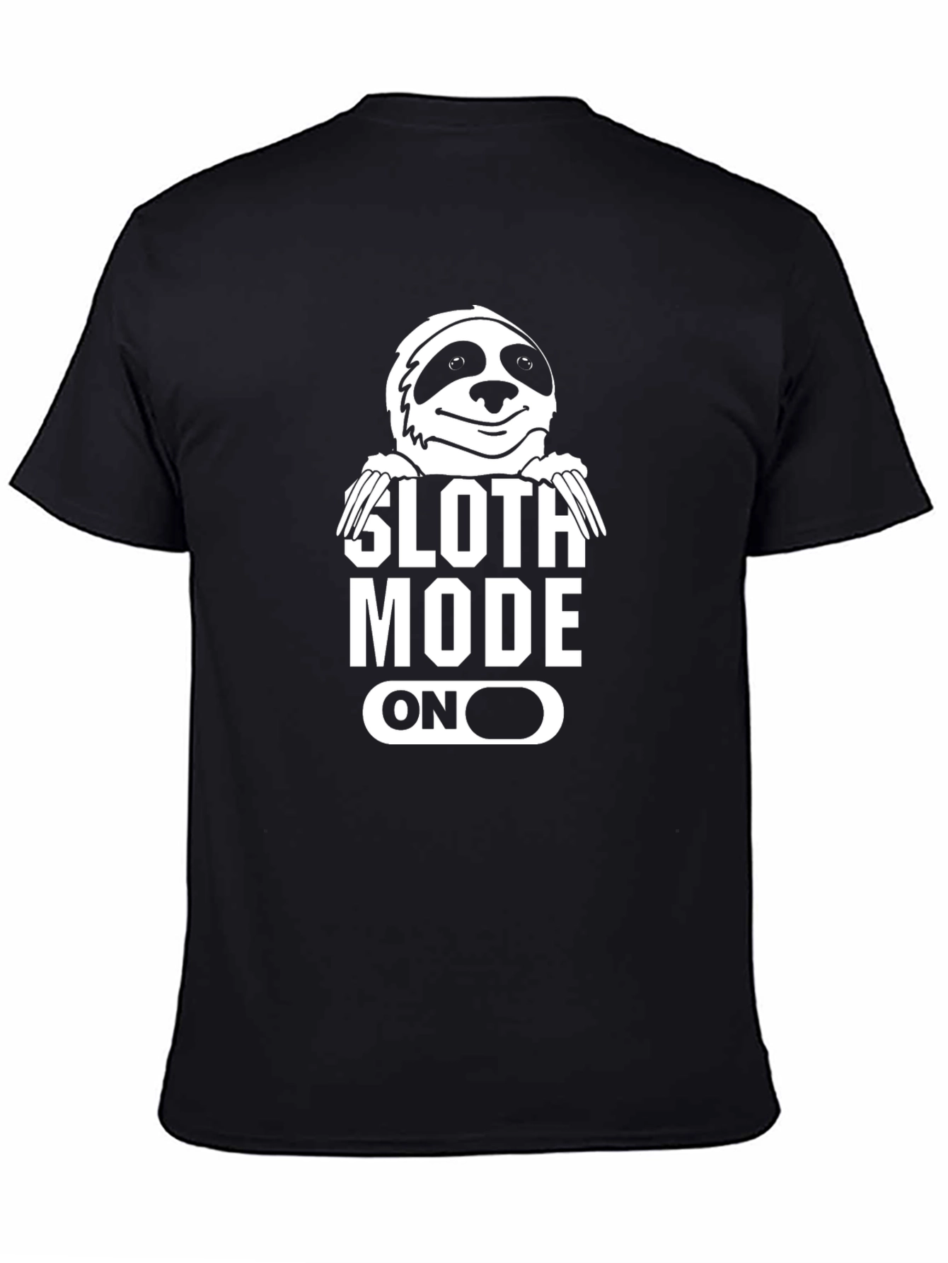 Black Sloth Mode On Graphic T-Shirt - Comfort & Style view 4