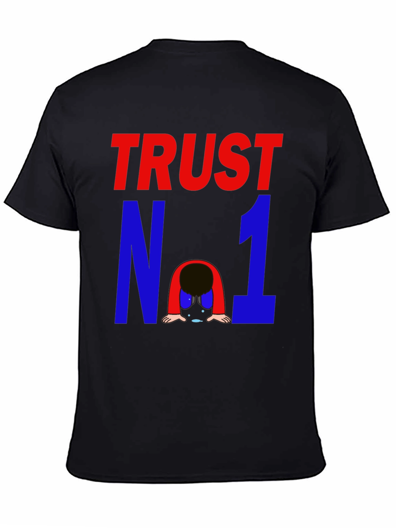 Black Trust No One Graphic Tee - Mens view 4