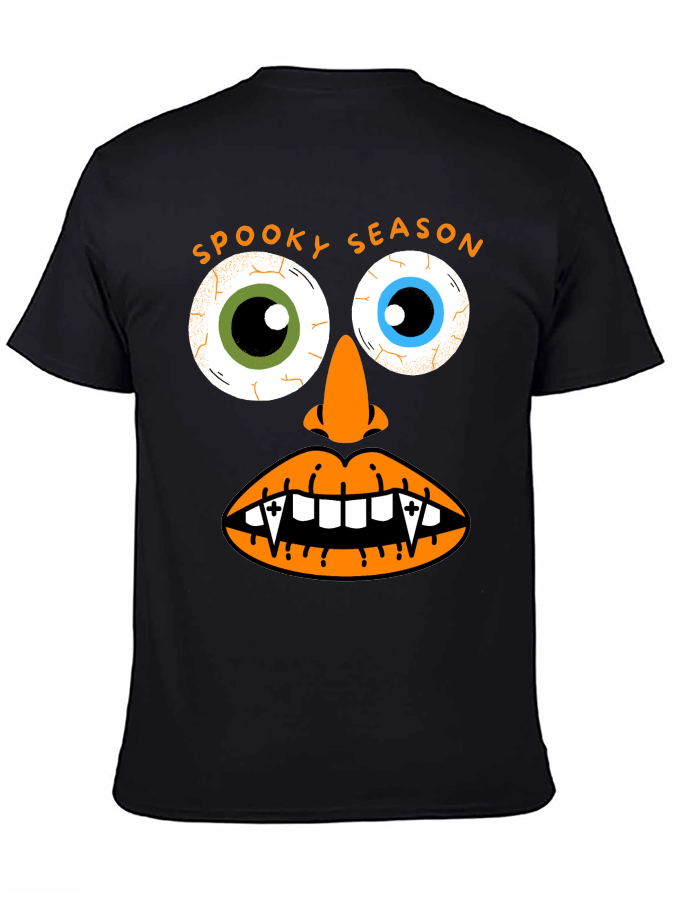 Black Spooky Season Graphic Tee view 4