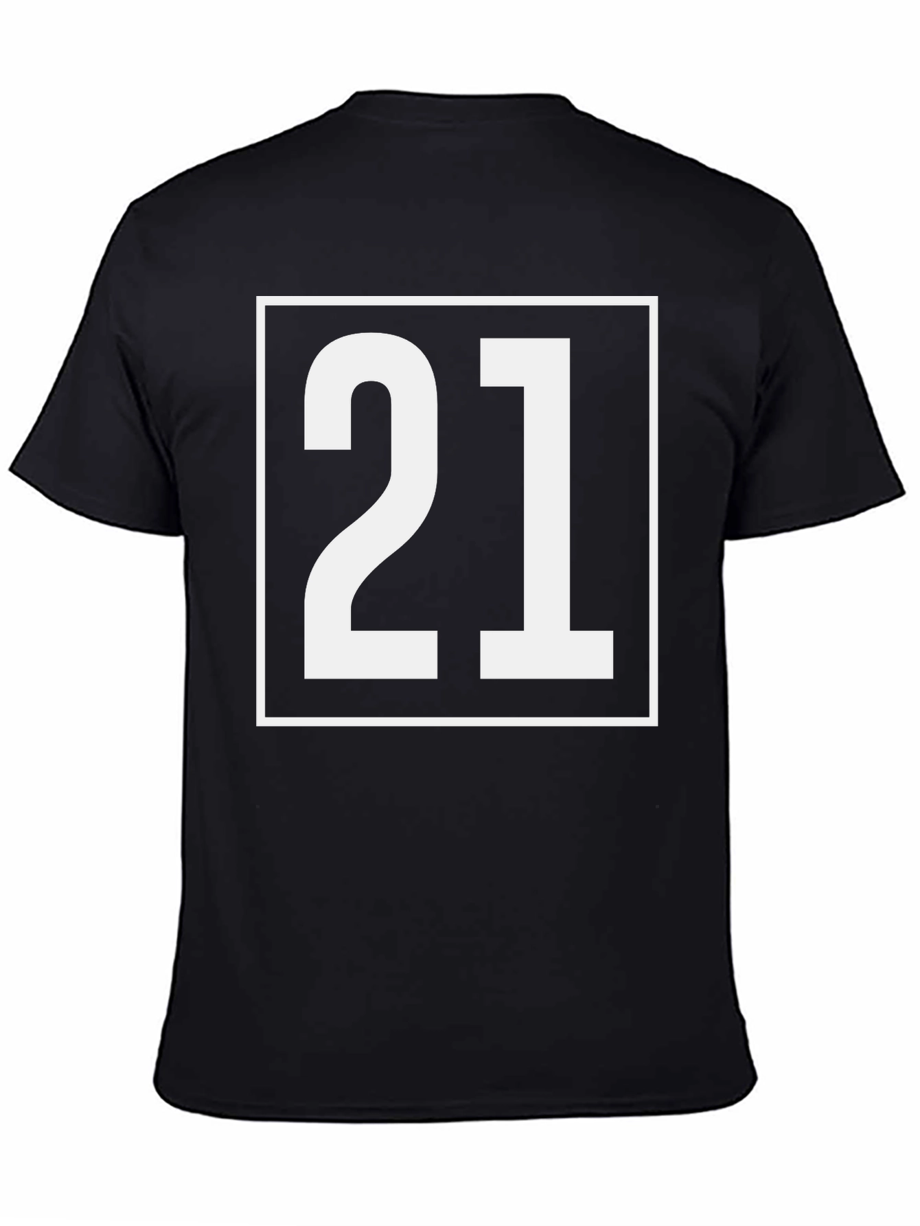 Black Bold 21 Graphic Tee - Classic Black T-Shirt view 4