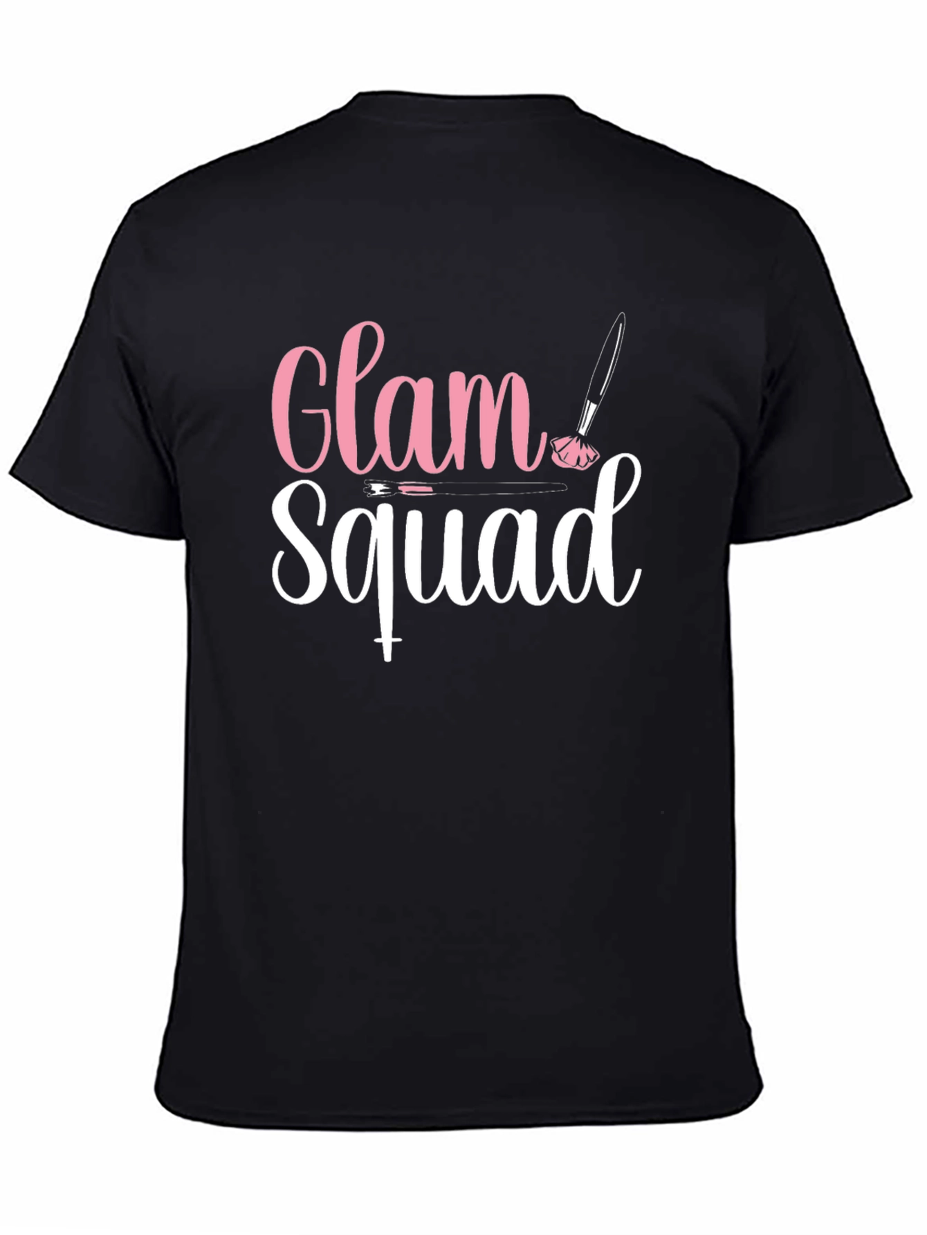 Black Glam Squad Graphic T-Shirt - Makeup Artist Tee view 4