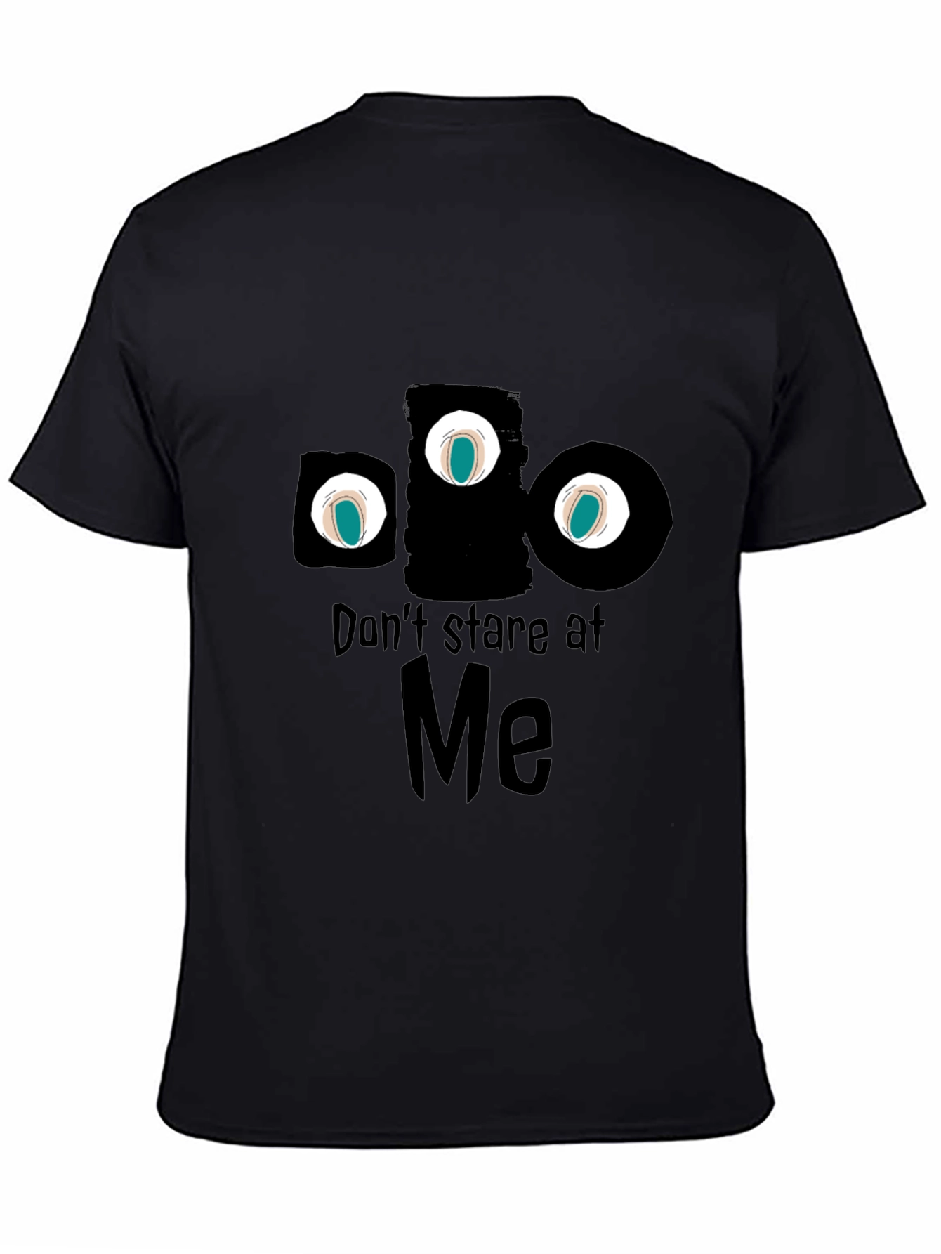 Black Don't Stare at Me Graphic Tee view 4