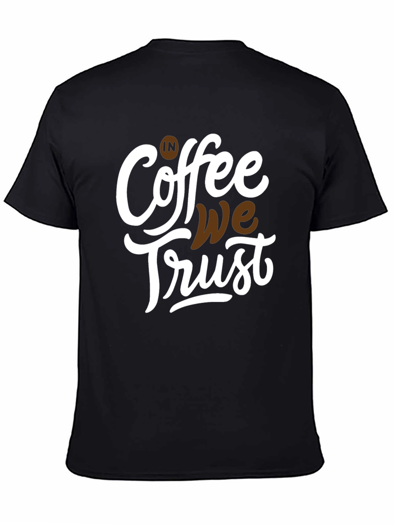 Black Coffee We Trust Graphic Tee - Black view 4