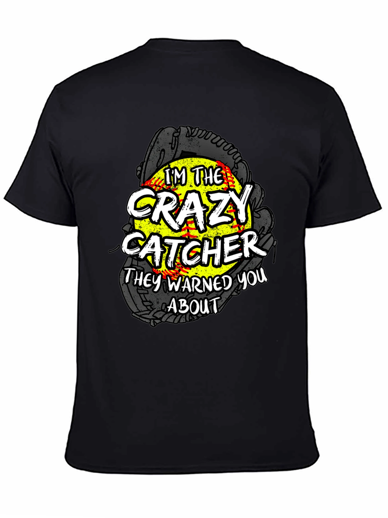 Crazy Catcher Softball Graphic Tee - 4