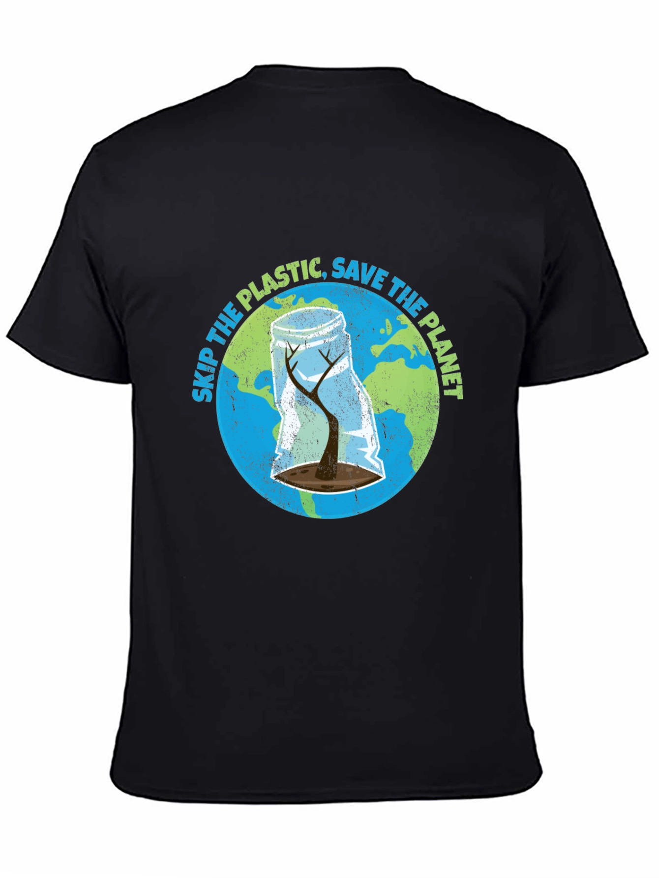 Black Save The Planet Graphic T-Shirt view 4