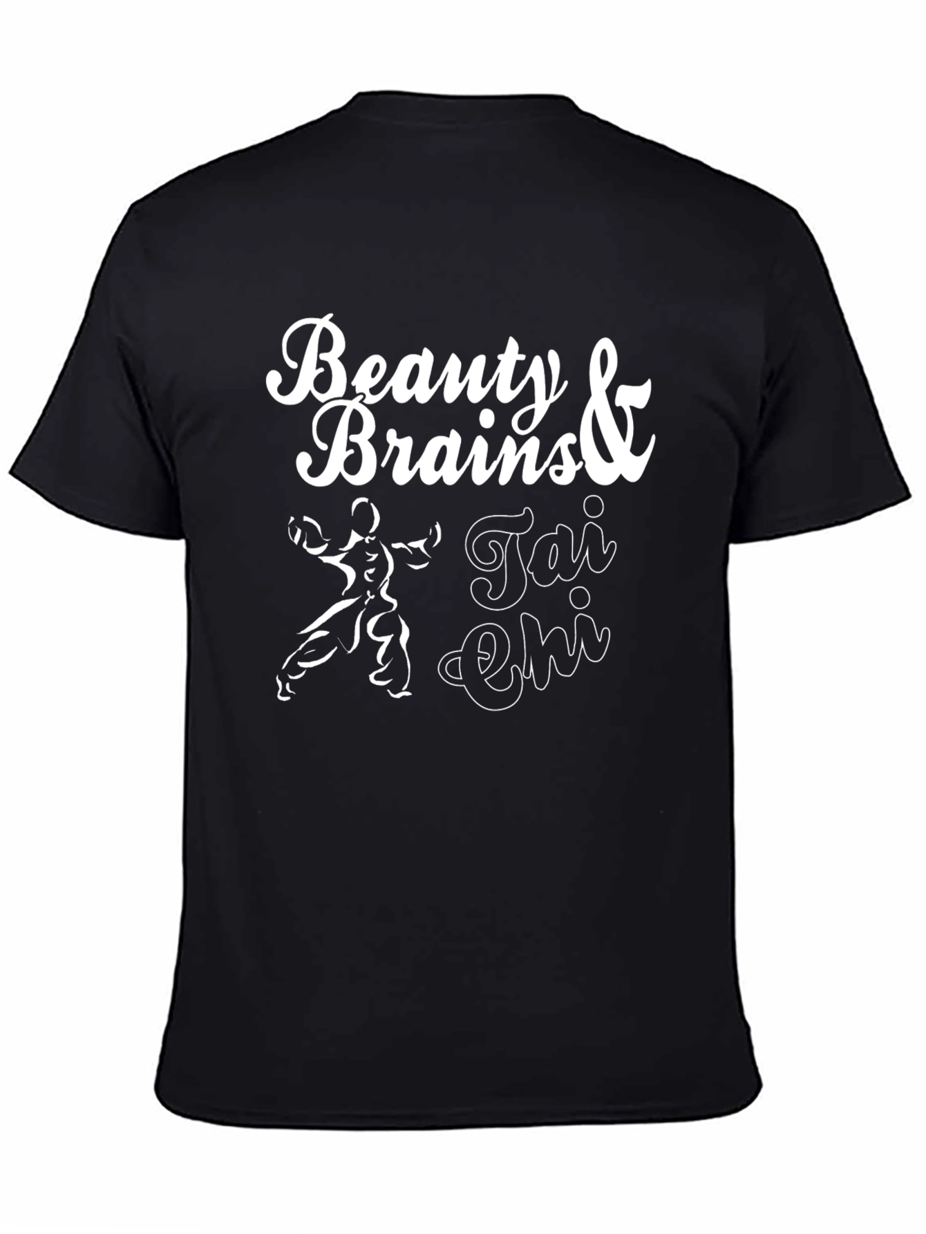 Black Beauty & Brains Tai Chi T-Shirt view 4