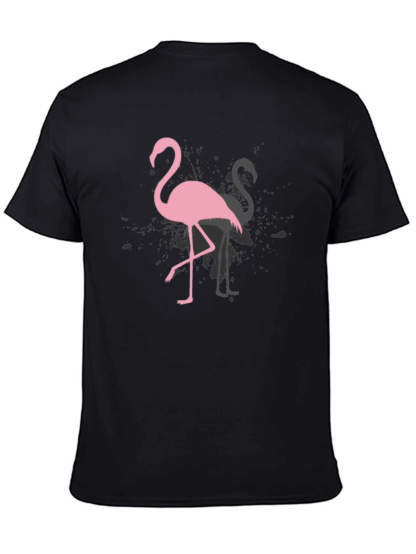 Black Flamingo Graphic Tee - Trendy Black T-Shirt view 4